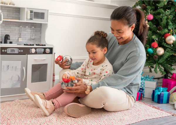 Best Choice Products Pretend Play Kitchen Wooden Toy Set for Kids w/  Telephone, Utensils, Oven, Microwave - White Bevel 