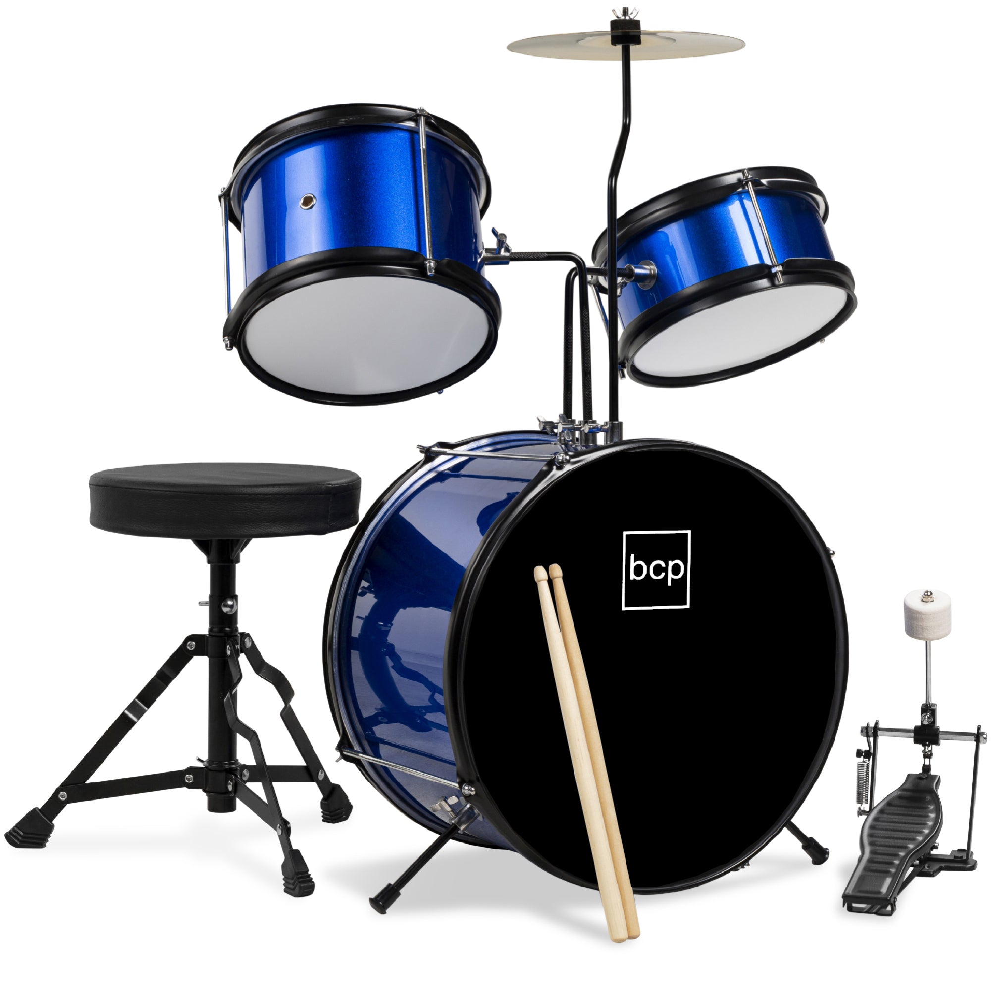 3-Piece Kids Beginner 🥁 Drum Musical Instrument Set w/ Sticks