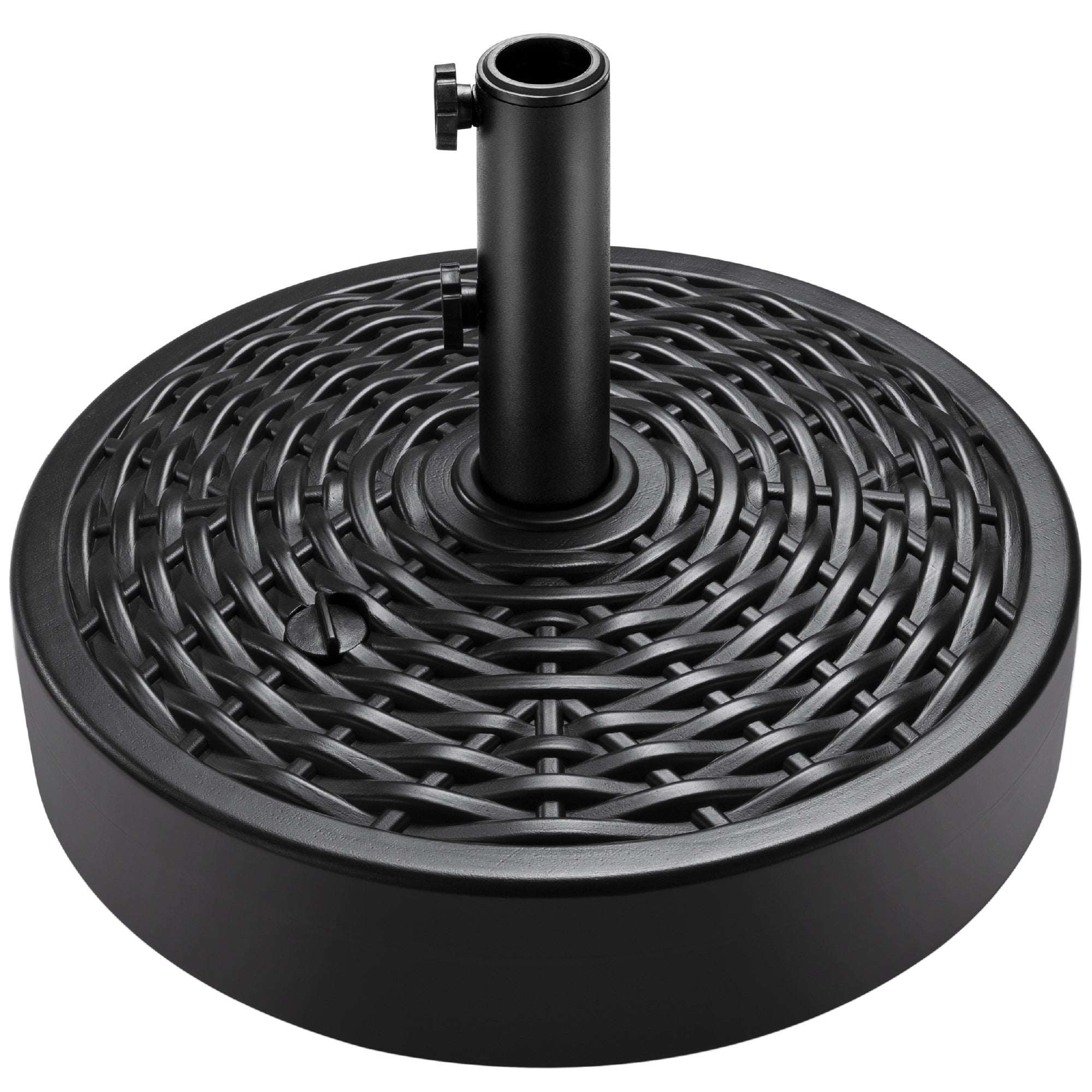 eliteshade patio market portable umbrella base pole holder Plastic Patio Umbrella Base Pole Holder Accessory w/ 2 Adjustable Knob – Best Choice Products