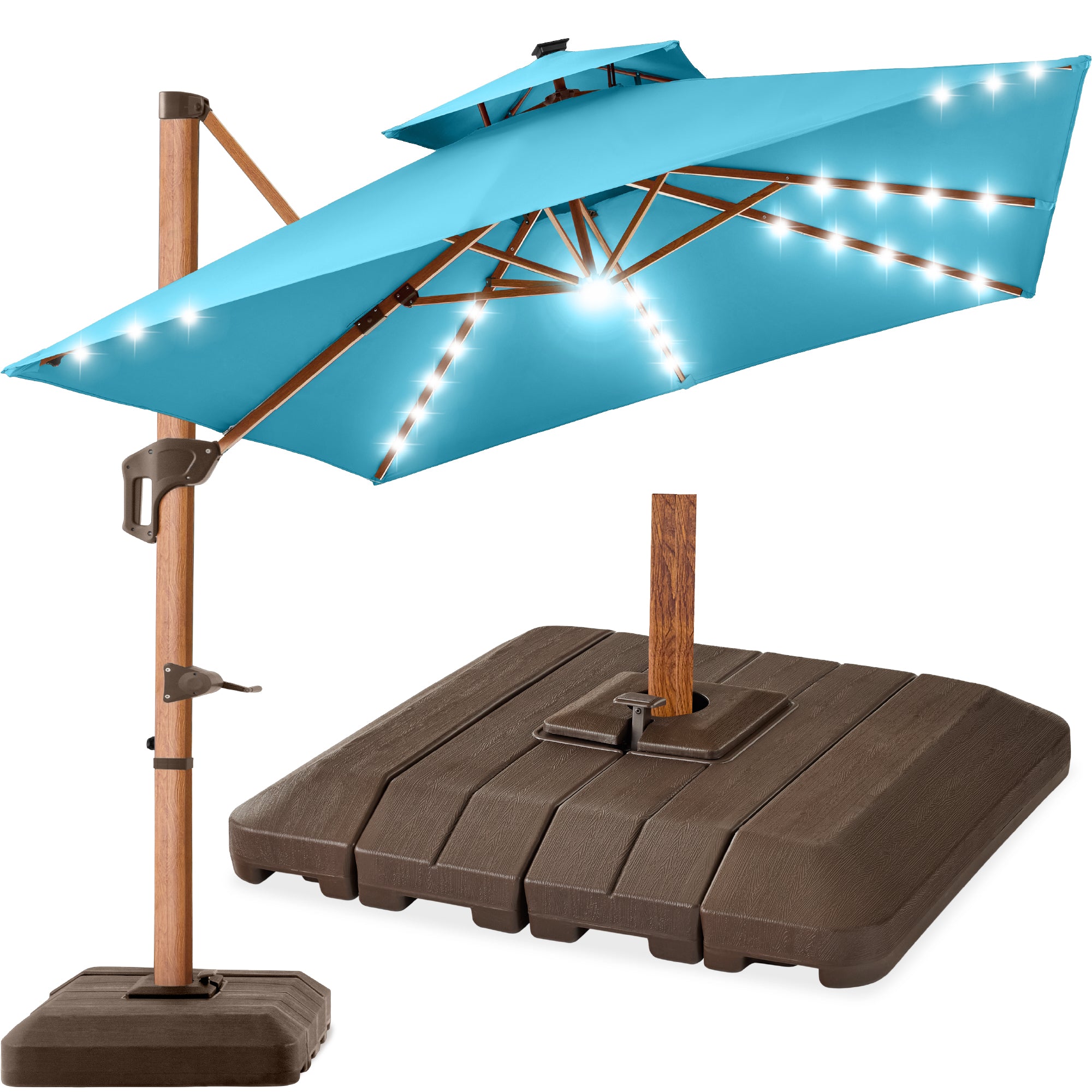 halloween patio umbrella 10x10 Cantilever The Kreepsville Skull Handle Trick Or Treat Umbrella is a high DIY Halloween Play House -