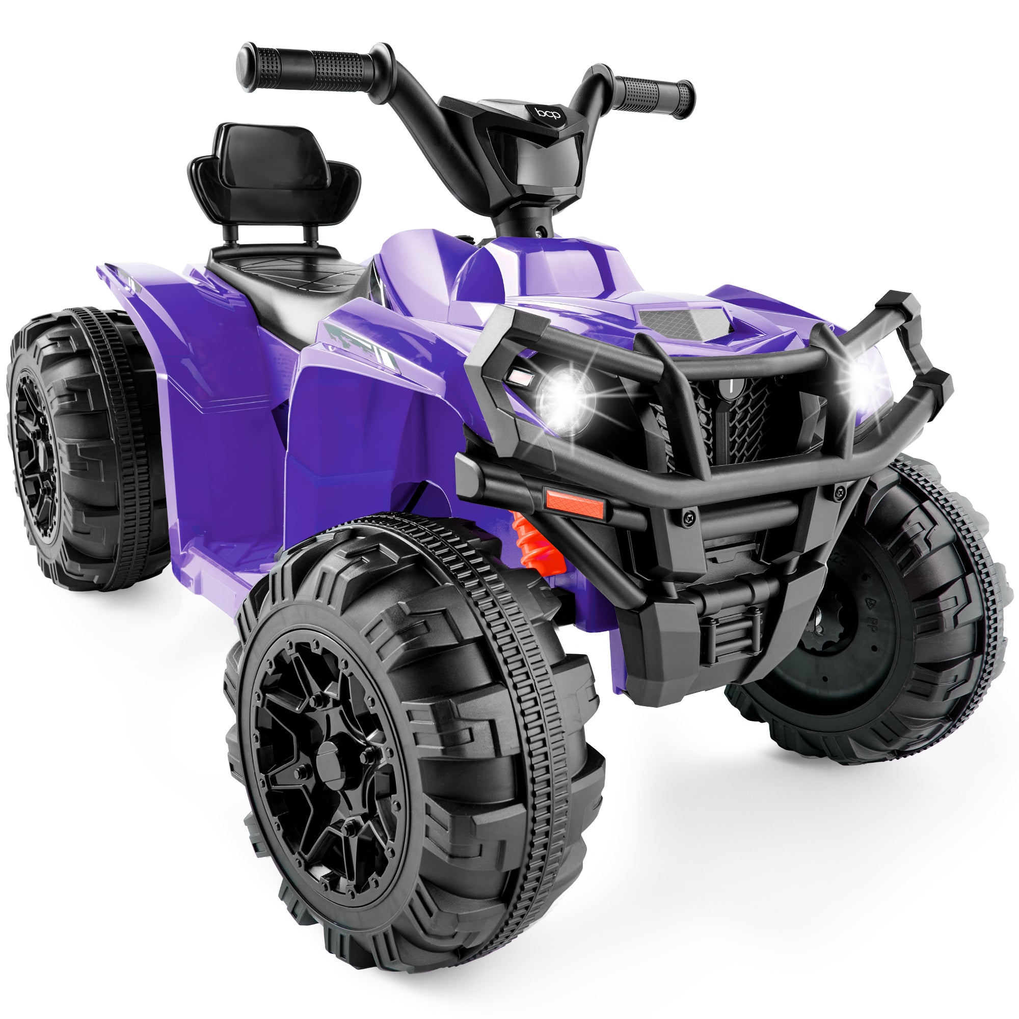 12V Kids Ride On 4 Wheeler Quad ATV Car w 2.4mph Max Bluetooth Head Best Choice Products