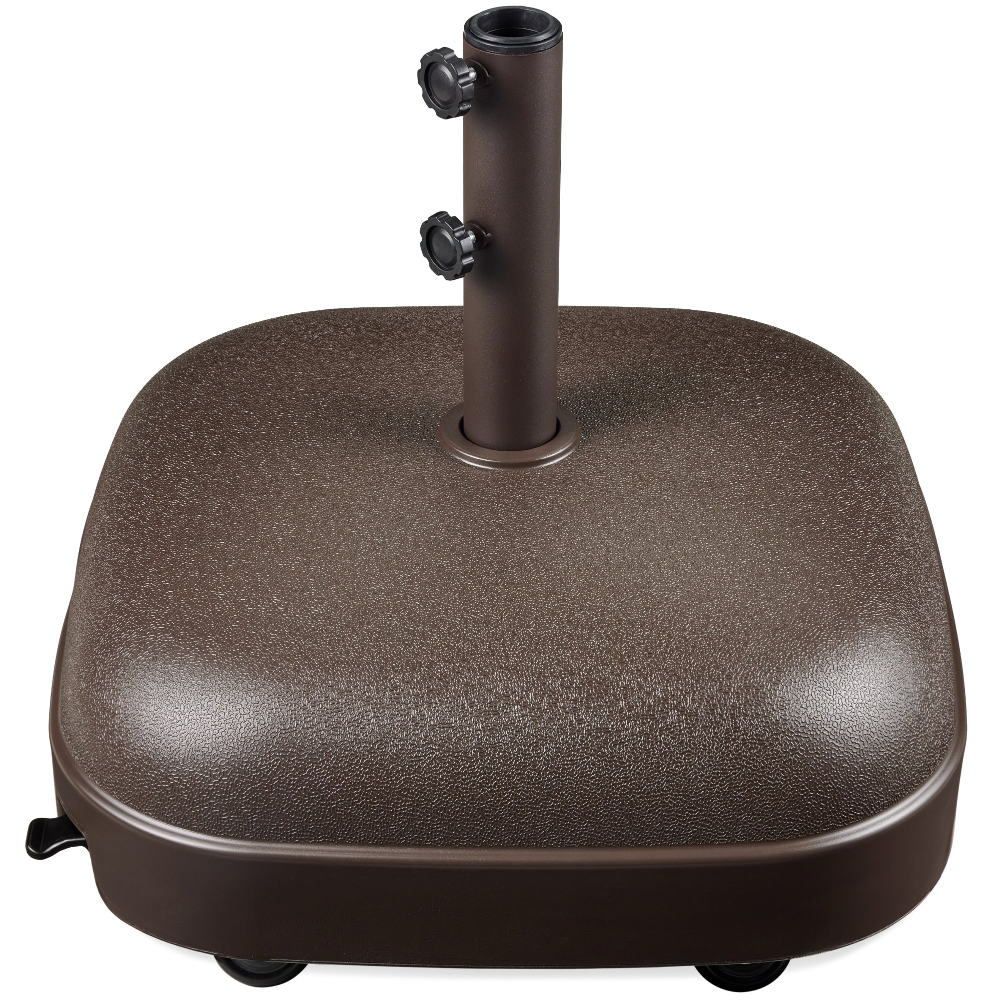 Best Choice Products 123lb Capacity Fillable Mobile Umbrella Base for Patio, Deck, 4 Wheels