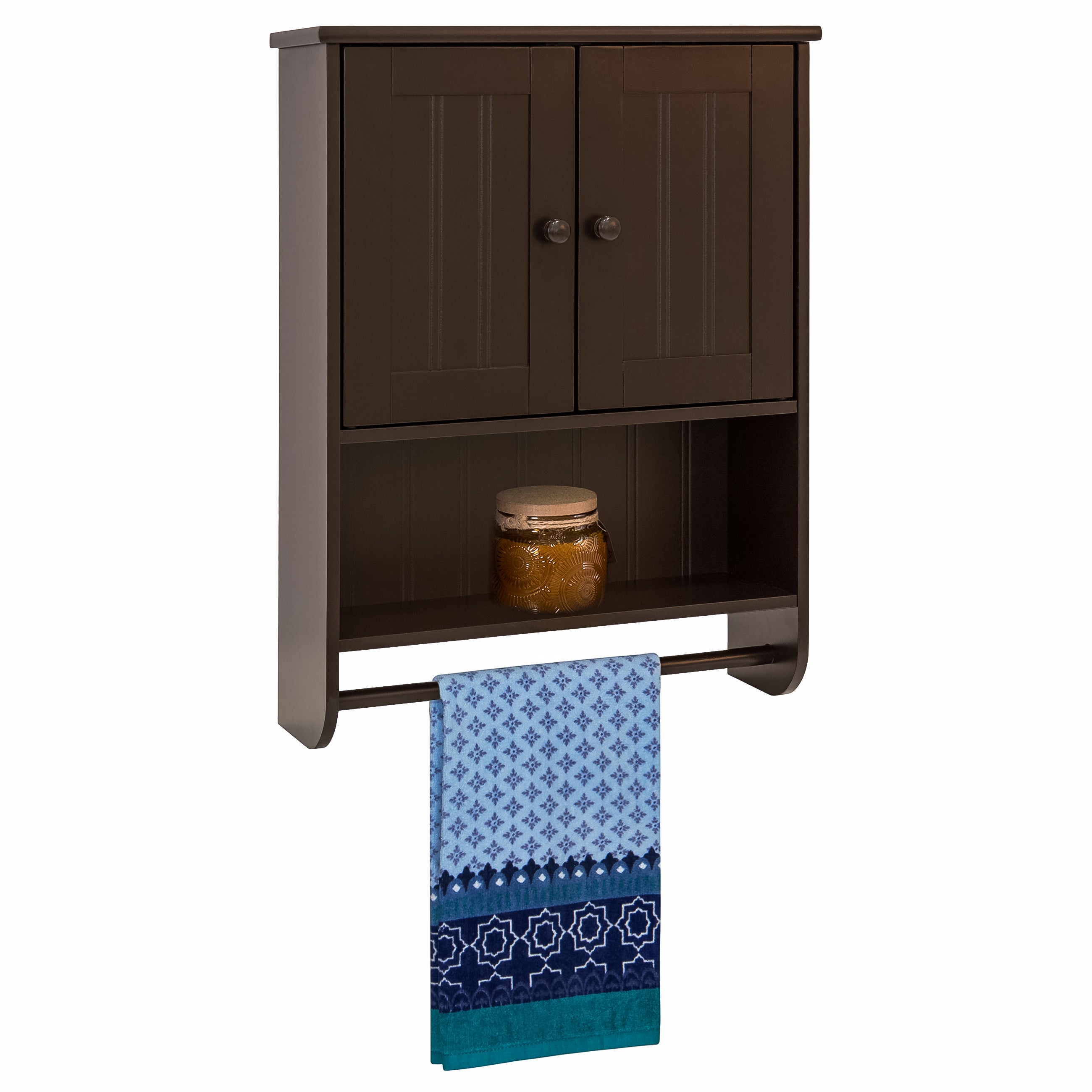 Double Door Over-the-Toilet Bathroom Storage Cabinet – Best Choice Products