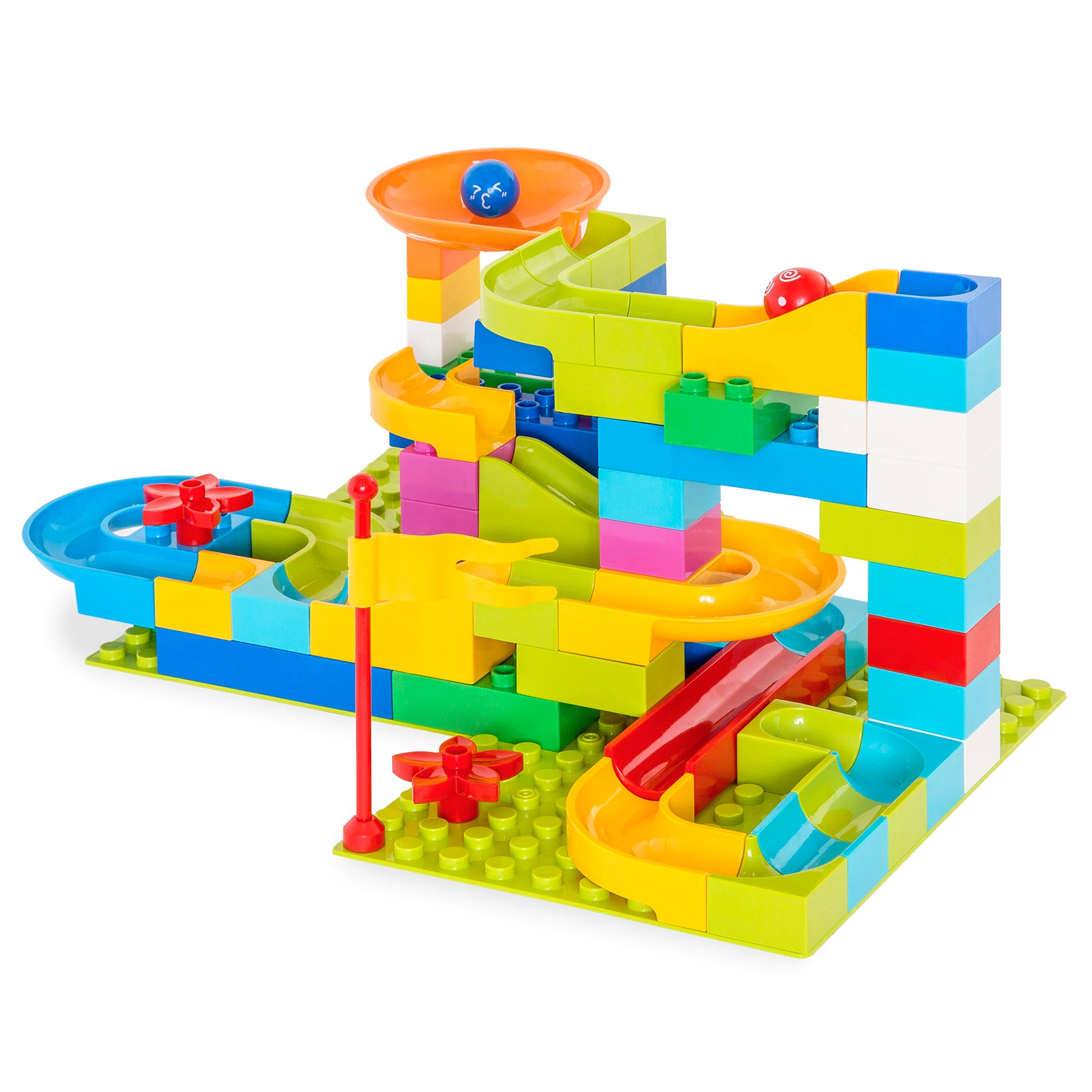 Summer Water Toys Assemble Tracks Marble Run Race Maze Suction Cup