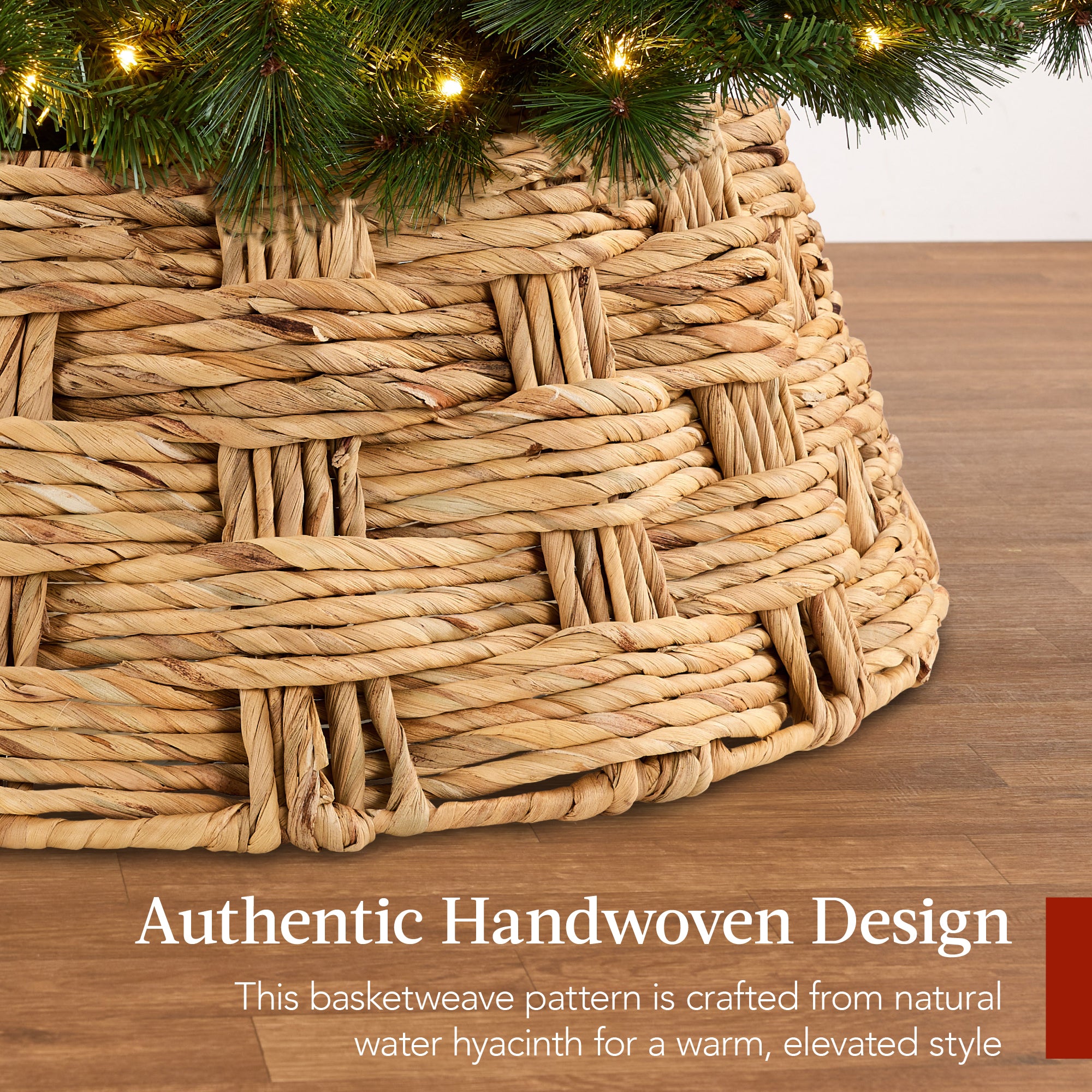 Basket Woven Hyacinth Christmas Holiday Tree Collar - 42in – Best