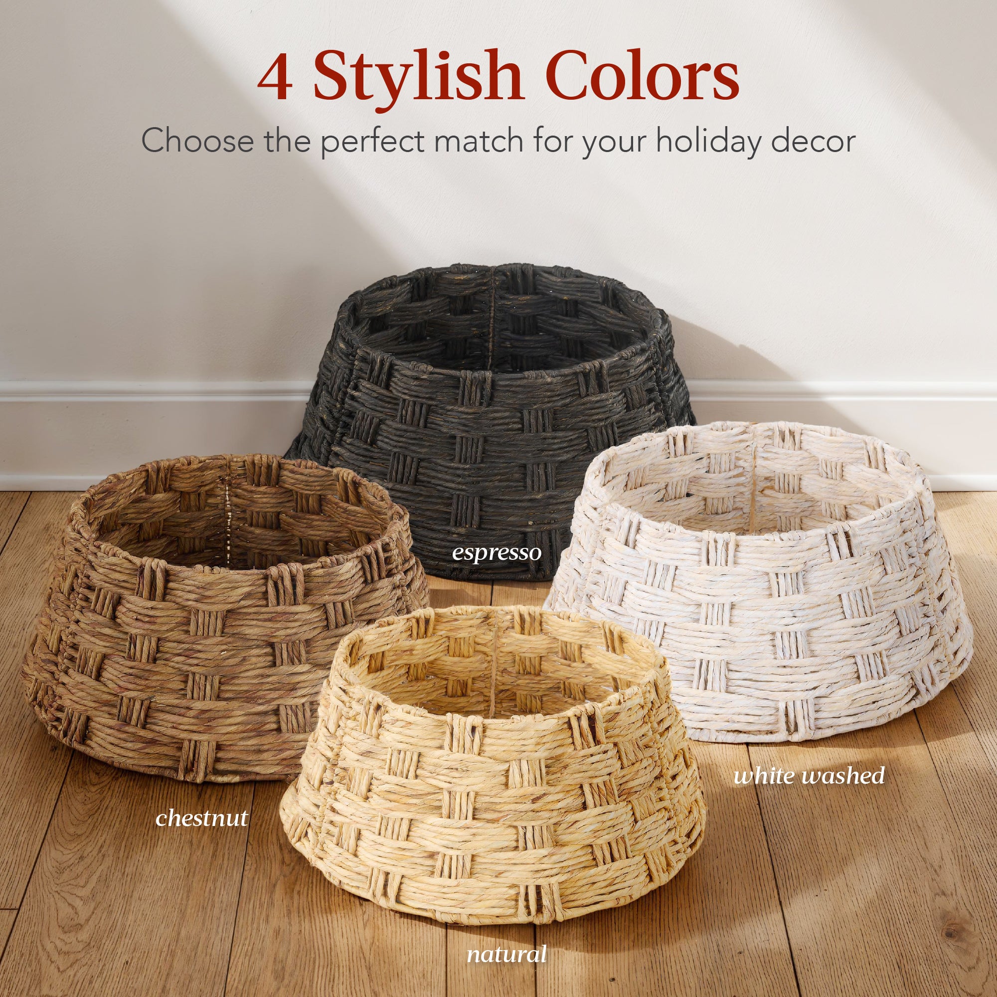 Best Choice Products Woven Hyacinth Tree Collar - Thumbnail 5