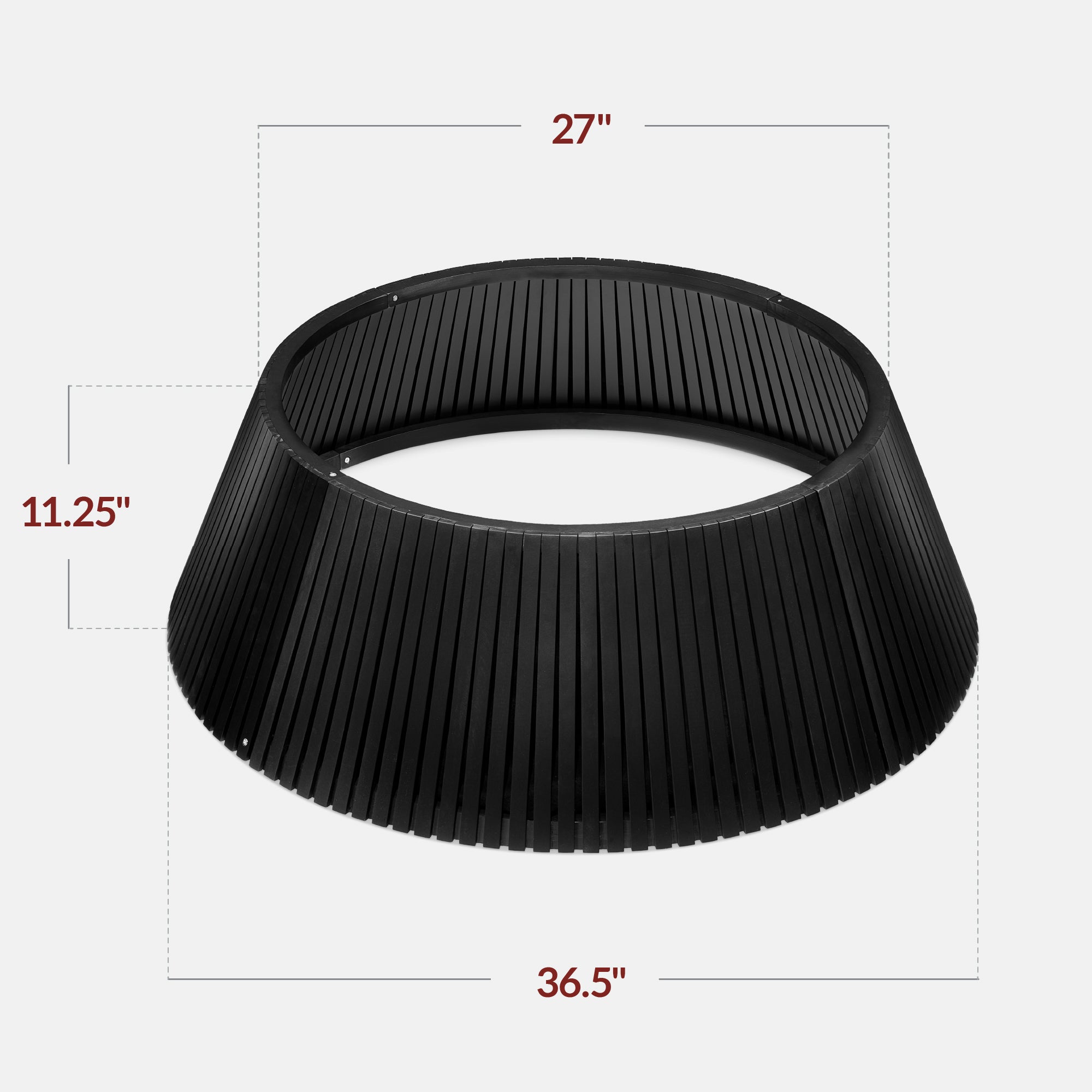 Christmas Tree Collar, Solid Wood Slatted Tree Accessory - Thumbnail 5