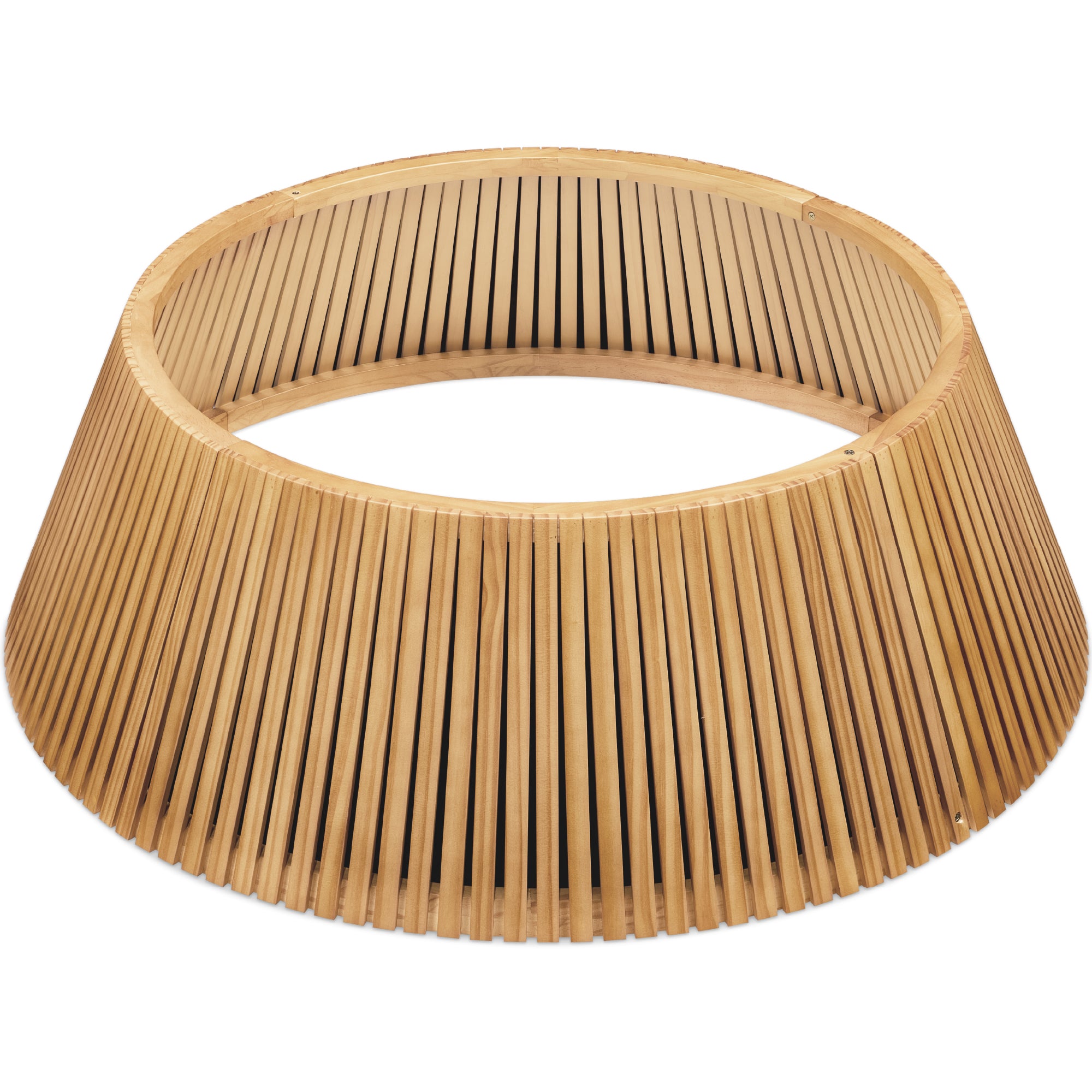 Christmas Tree Collar, Solid Wood Slatted Tree Accessory - 42in