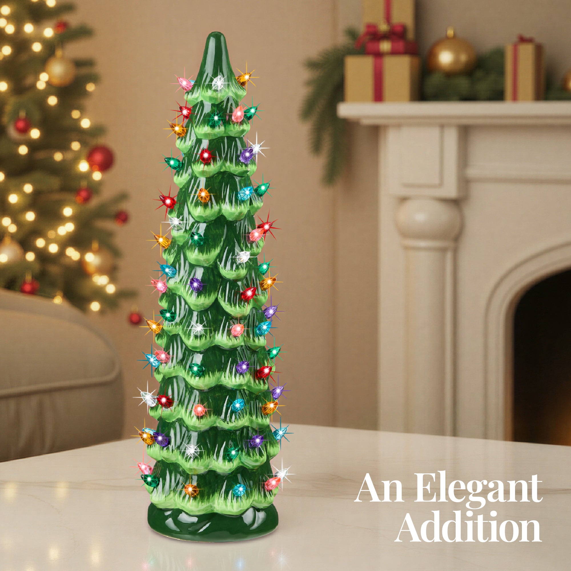 18in Ceramic Christmas Tree - Thumbnail 5