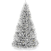 Pre-Lit Artificial White Spruce Christmas Tree, w/Easy Assembly