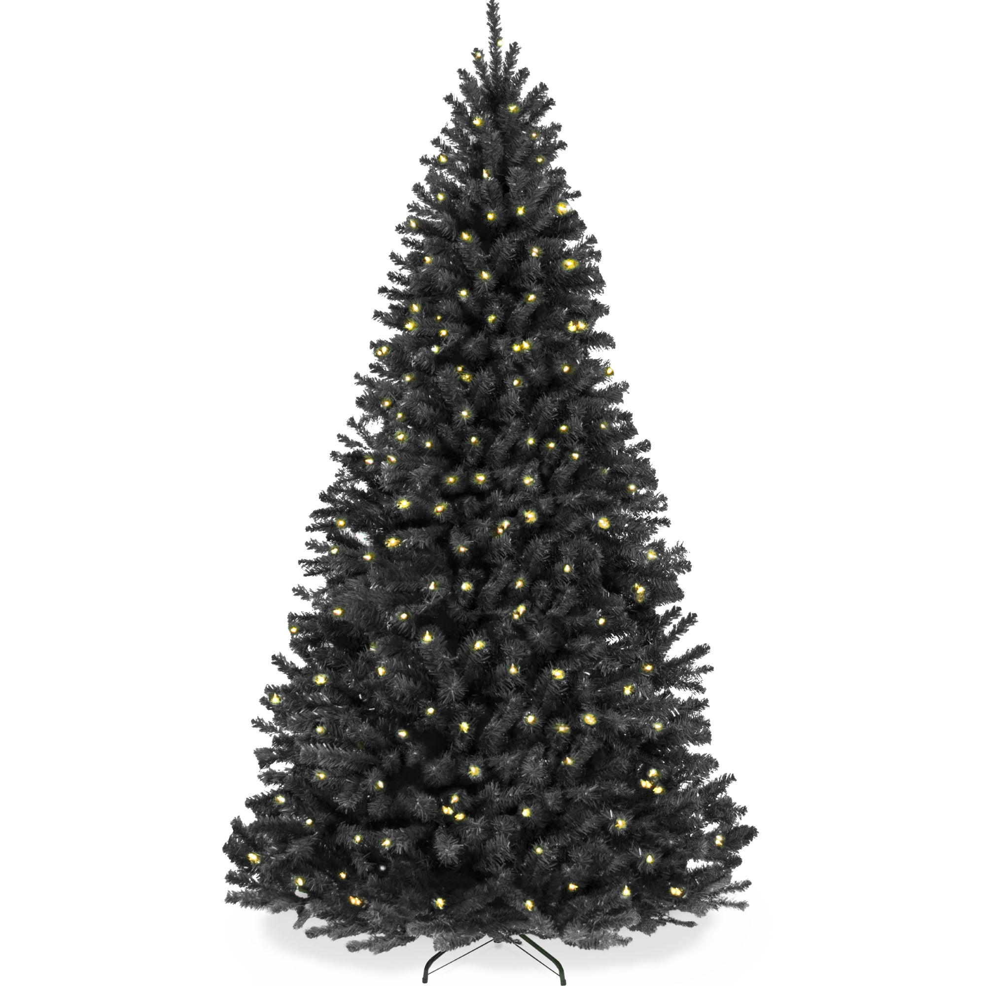 Pre-Lit Artificial Black Spruce Christmas Tree, w/Easy Assembly