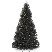 Pre-Lit Artificial Black Spruce Christmas Tree, w/Easy Assembly