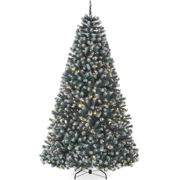 ブルーツリー Pre-Lit Frosted Artificial Blue Spruce Christmas Tree, w/Easy