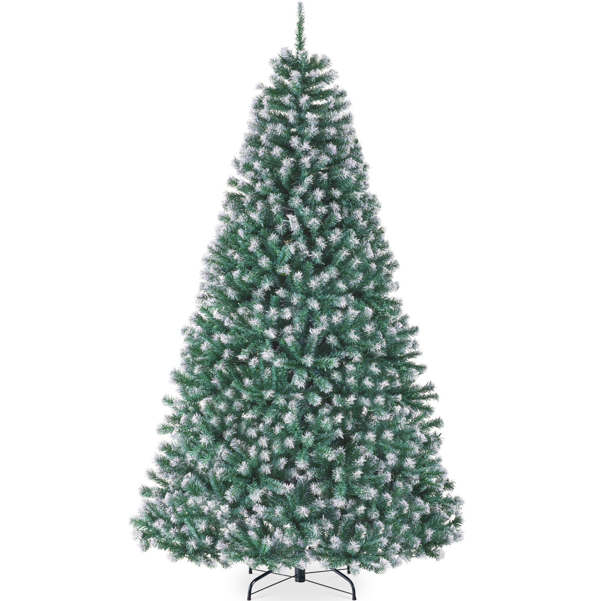 Unlit Frosted Artificial Blue Spruce Christmas Tree, w/Easy