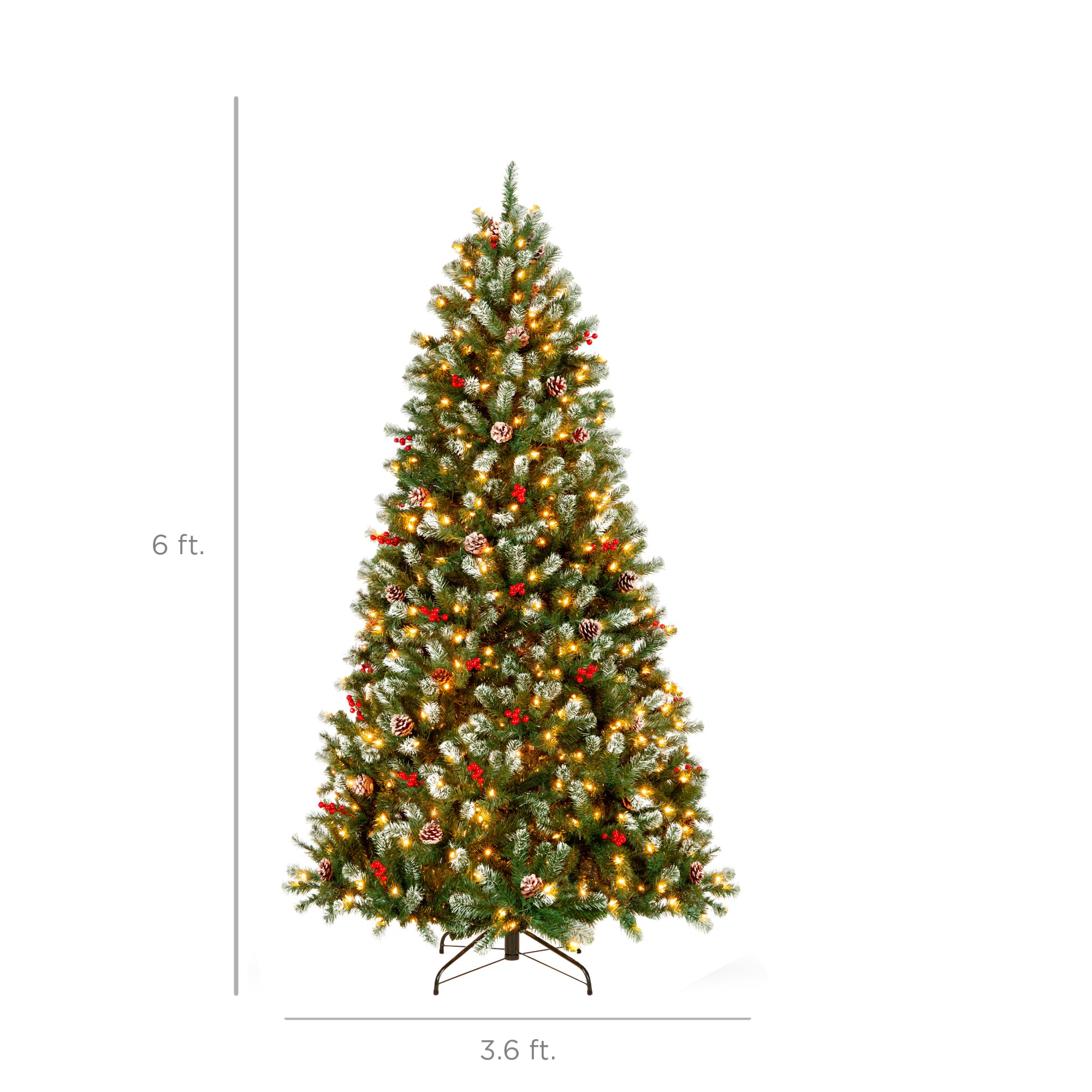Best Choice Products Spruce Christmas Tree - Thumbnail 3