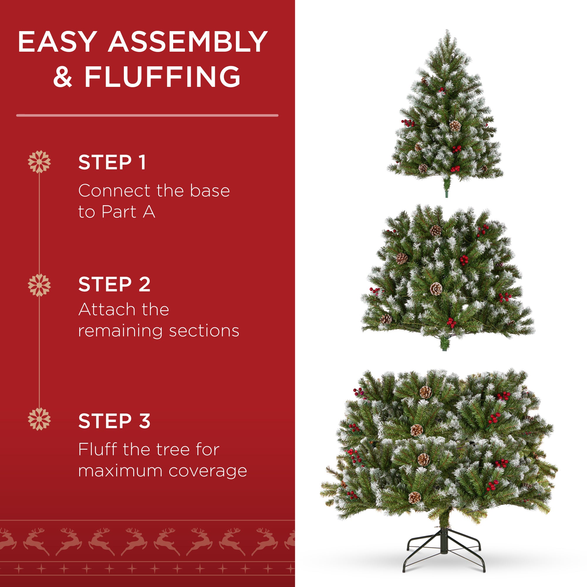 Best Choice Products Spruce Christmas Tree - Thumbnail 4