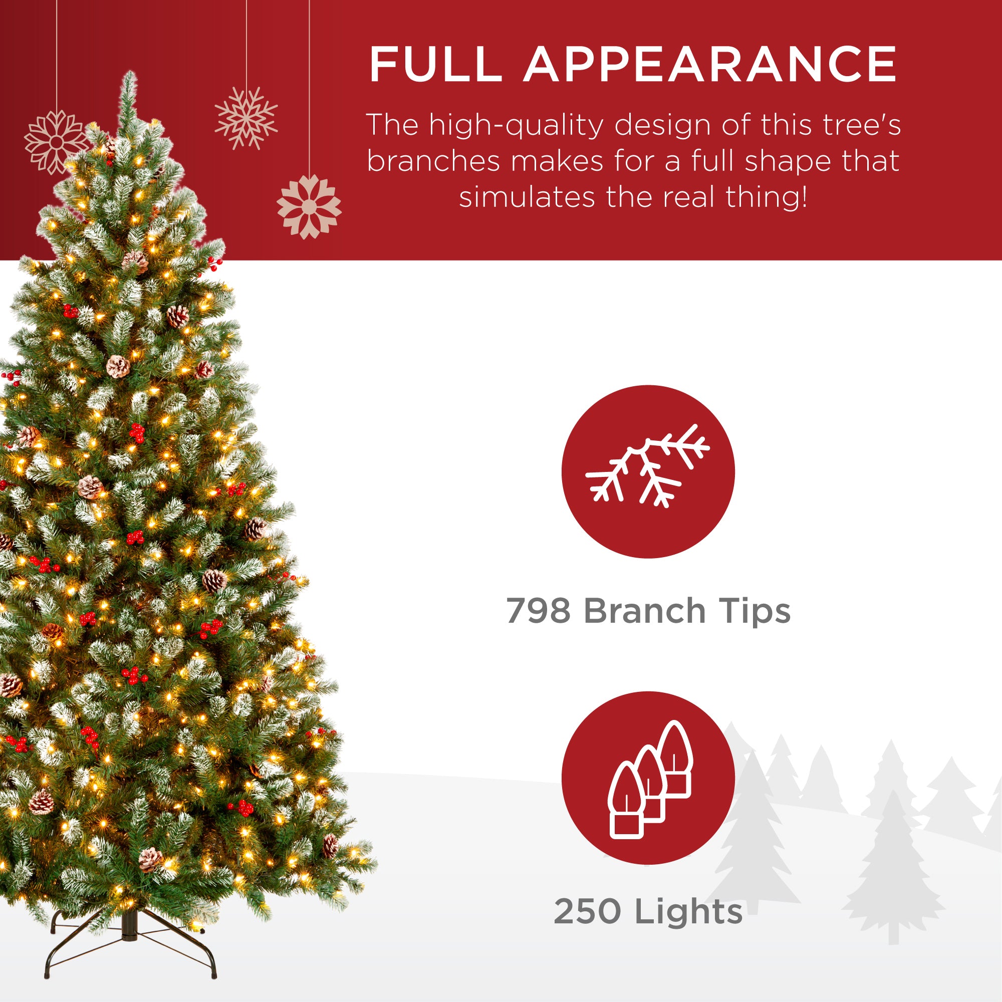 Best Choice Products Spruce Christmas Tree - Thumbnail 5