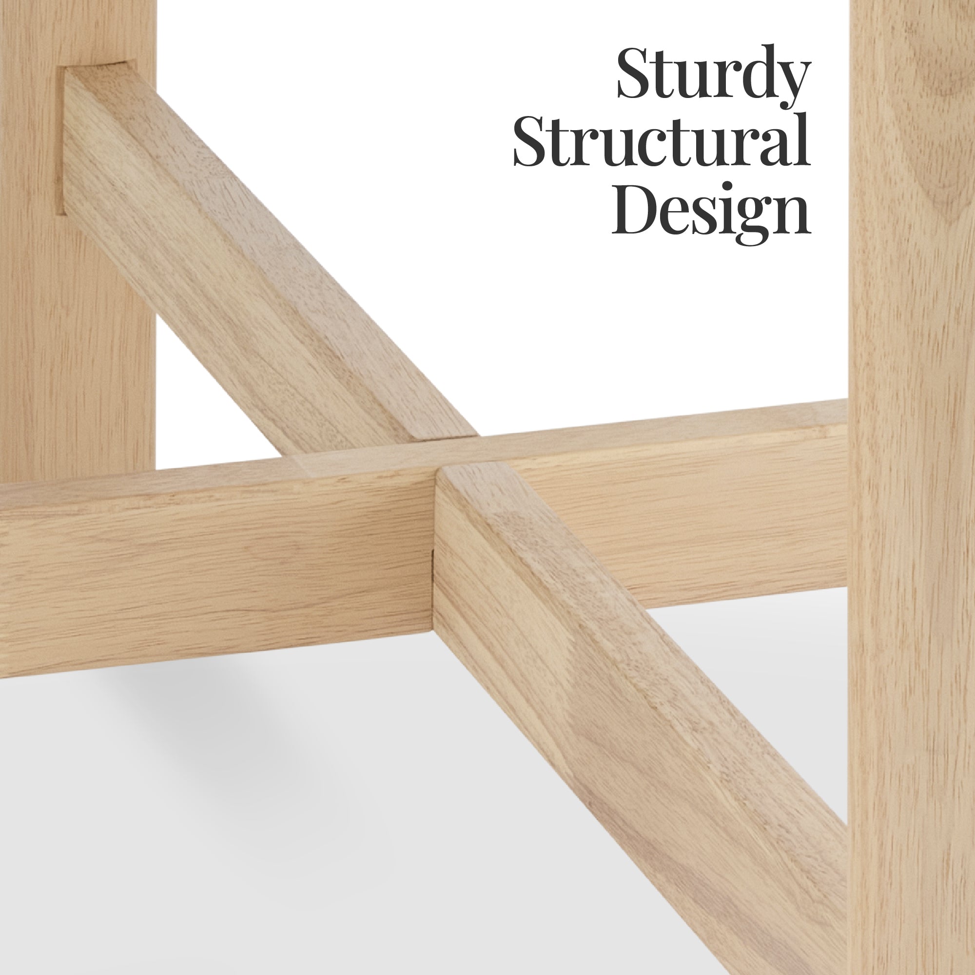 47in Round Solid Wood Dining Table, Modern Farmhouse Table For 4