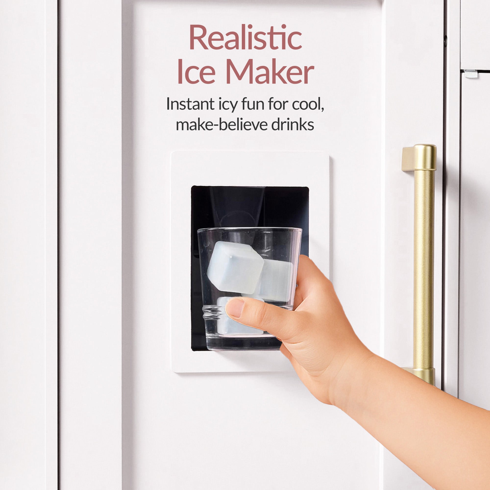 Pretend Kitchen Toy Set for Kids w/Lights, Sounds, Island, Espresso Machine