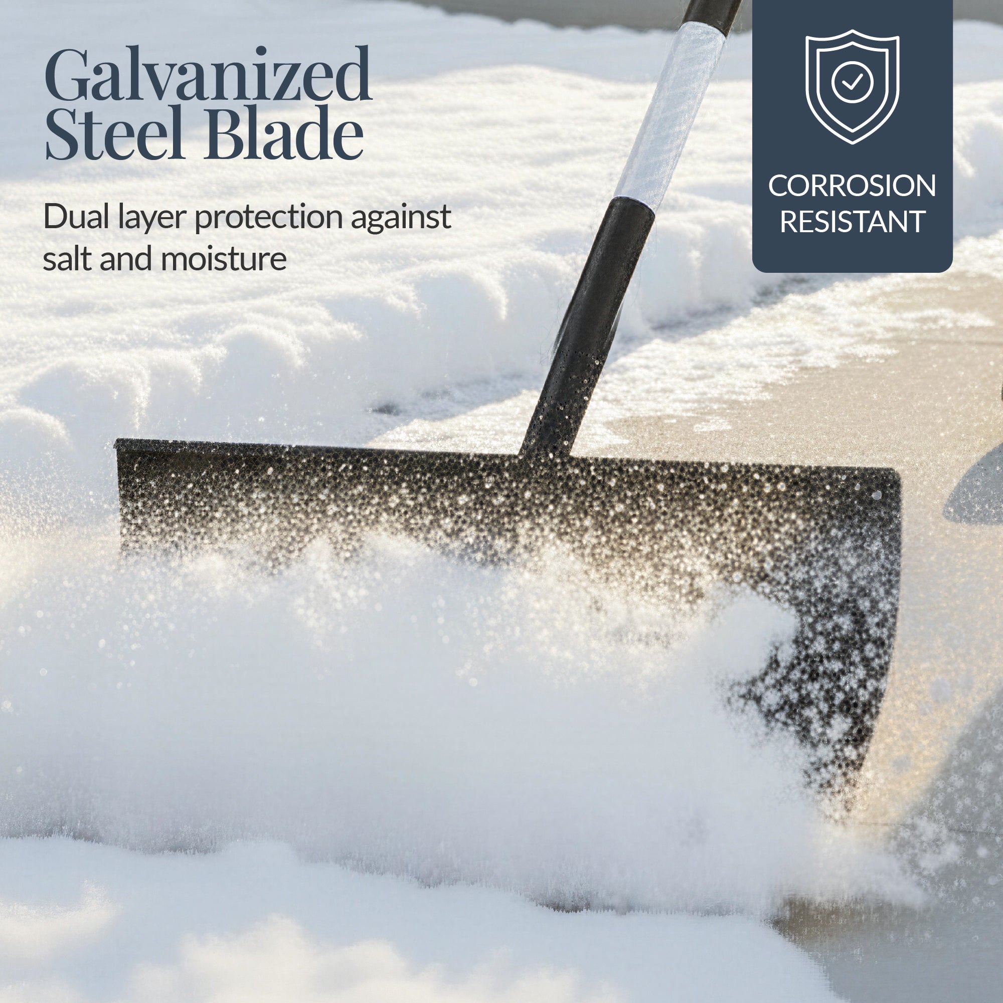 24" Snow Pusher, Heavy Duty Snow Shovel