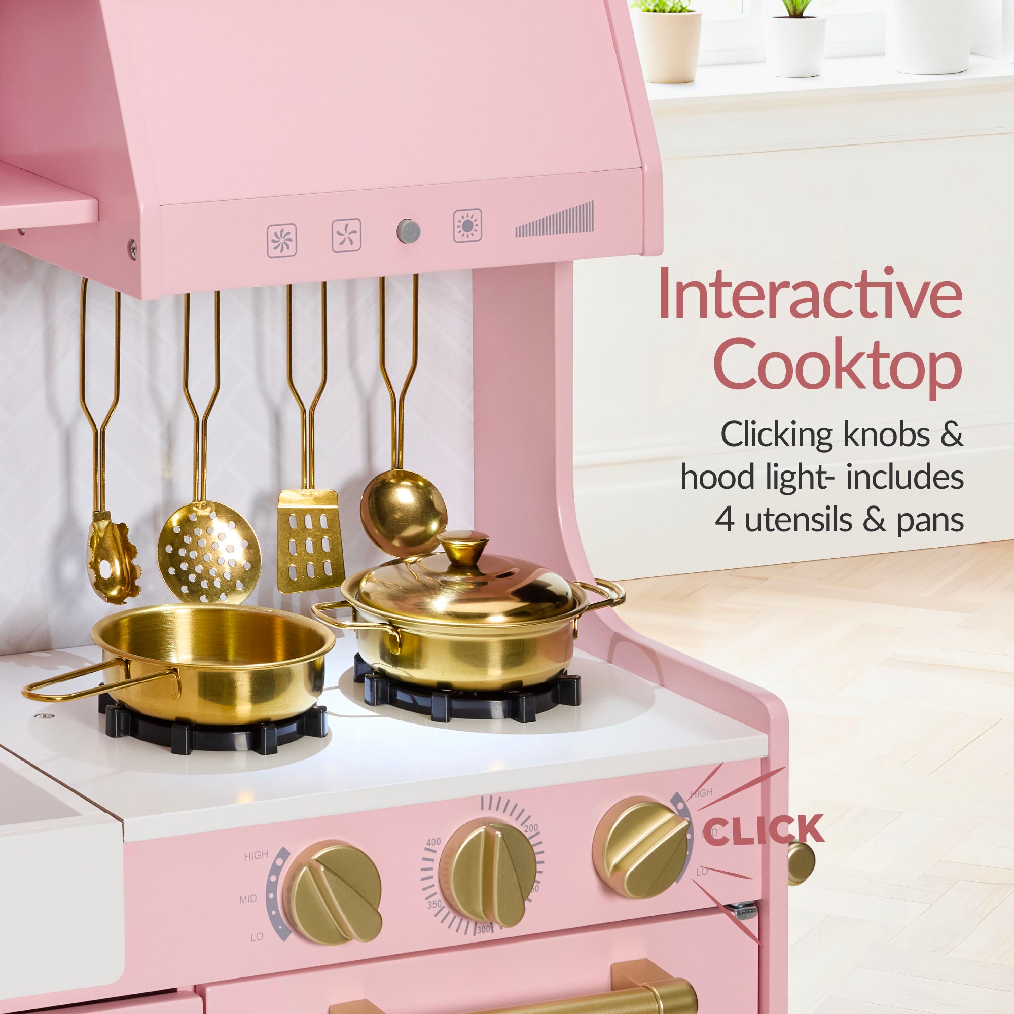 Pretend Play Kitchen with Espresso Machine