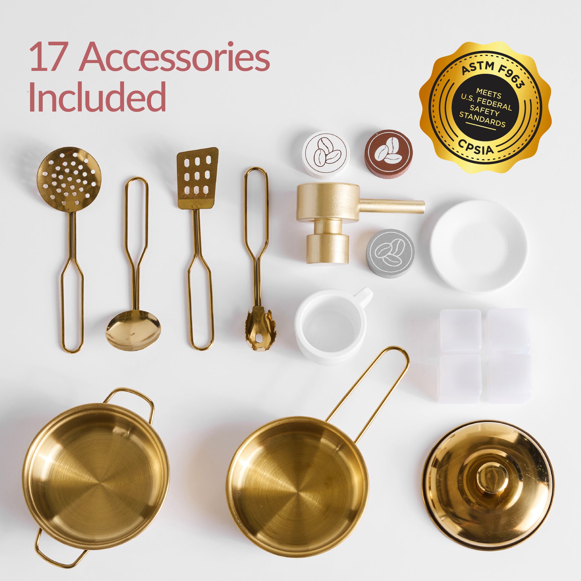 Pretend Play Kitchen with Espresso Machine