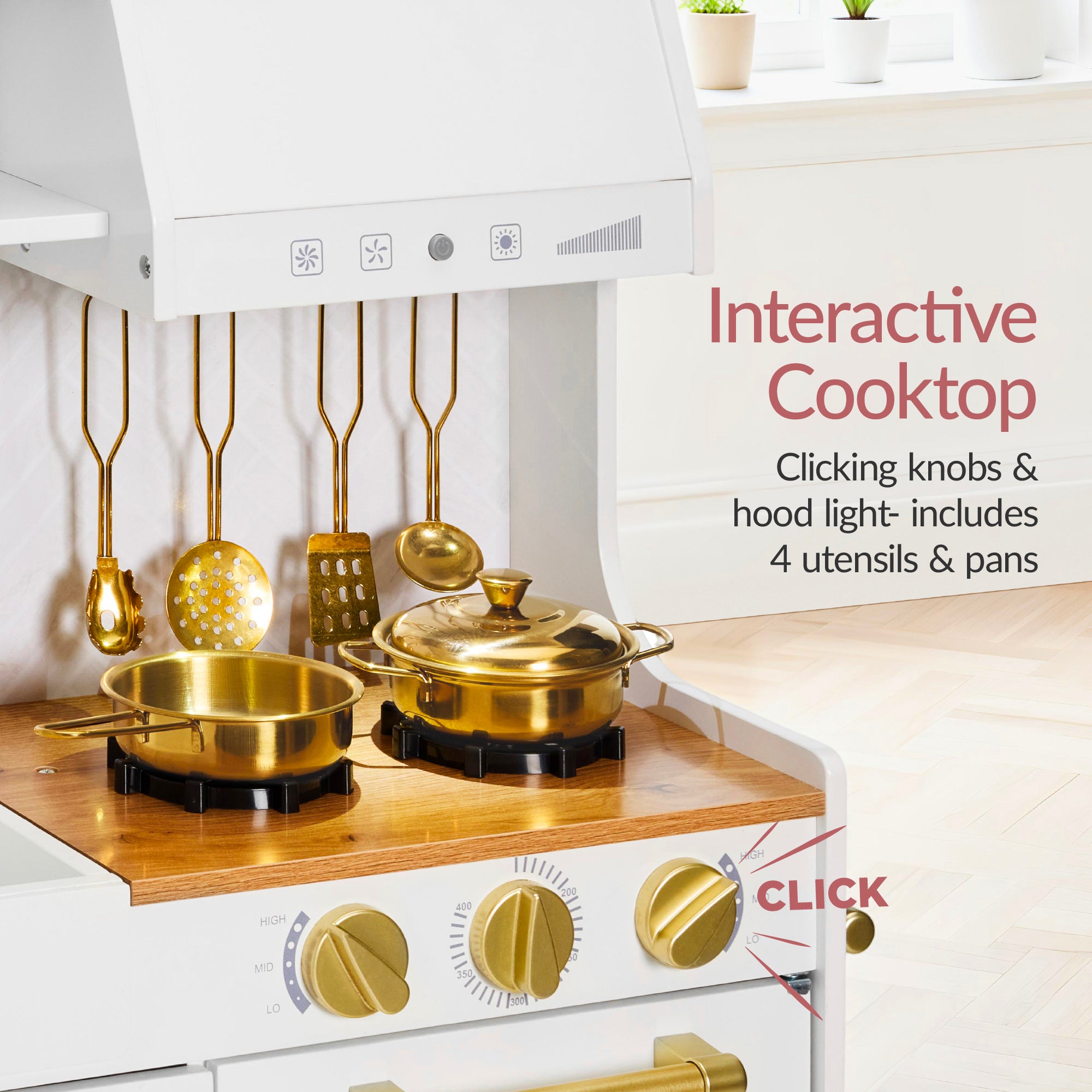 Pretend Play Kitchen with Espresso Machine