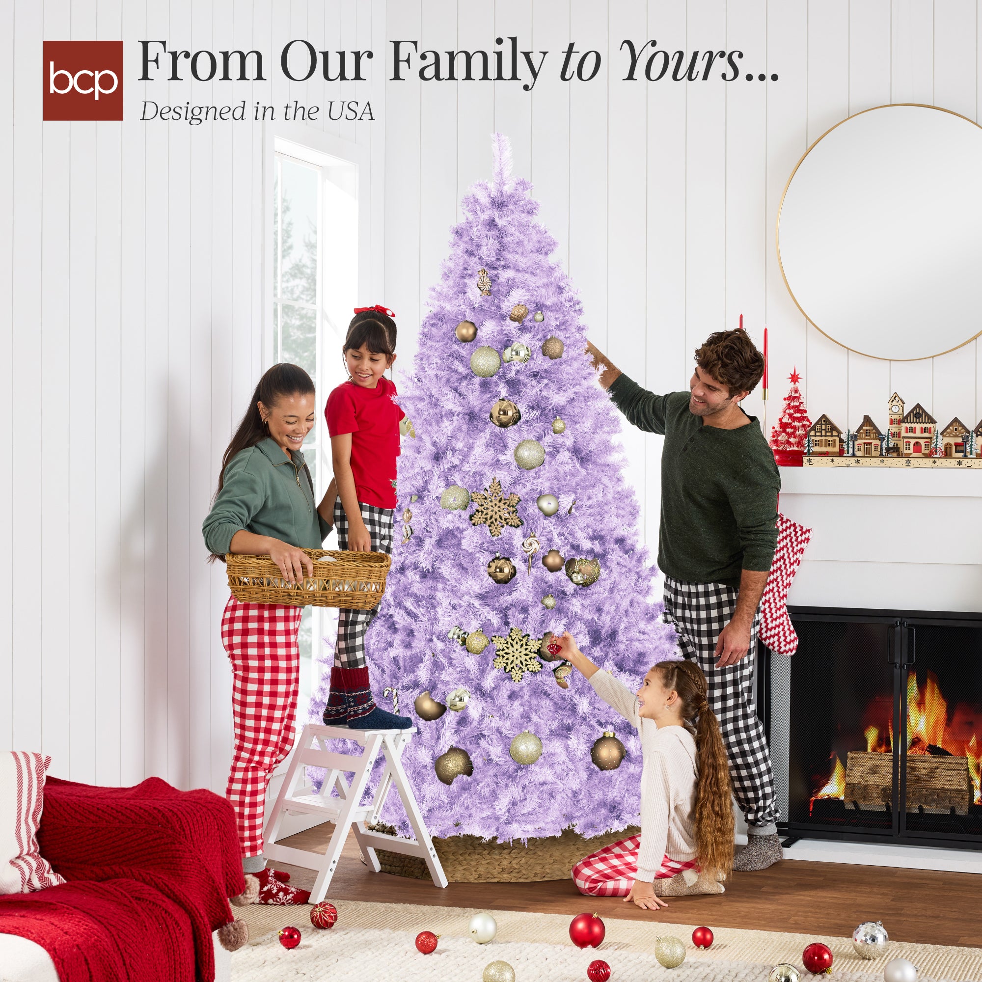 Artificial Lavender Christmas Tree - Thumbnail 4
