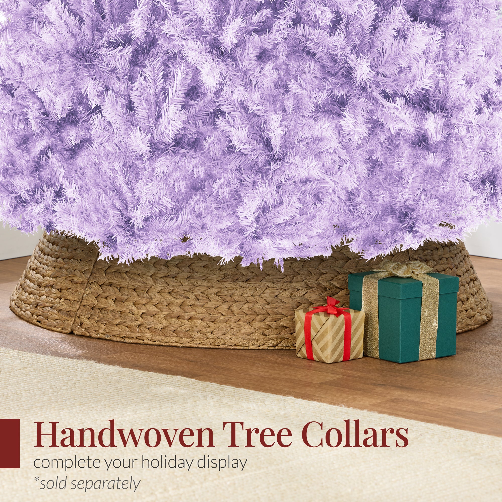 holiday lavender tree Artificial Lavender Christmas Tree, Unlit Pine Design w/Easy Assembly – Best Choice Products