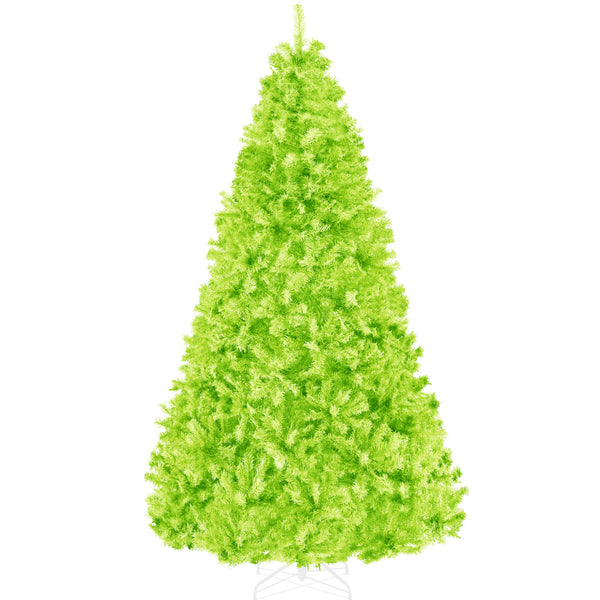Artificial Lime Green Christmas Tree, Unlit Pine Design w/Easy