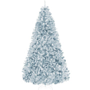 Artificial Ice Blue Christmas Tree, Unlit Pine Design w/Easy Assembly