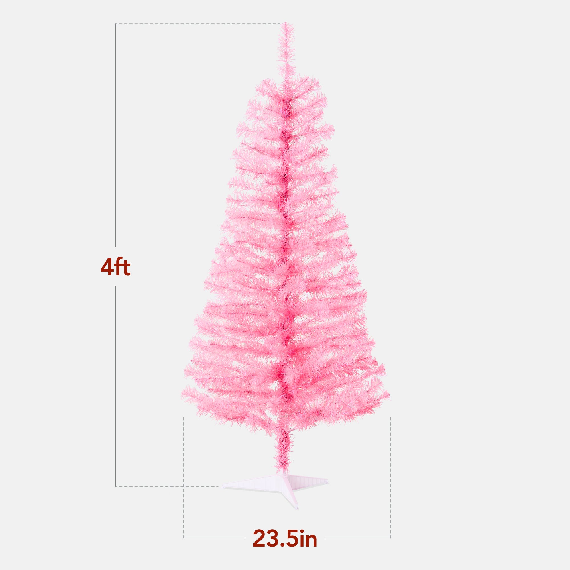 Pre-lit Colorful Mini Spruce Christmas Tree w/ LED Lights - 4ft