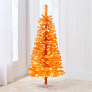 Pre-lit Colorful Mini Spruce Christmas Tree w/ LED Lights - 4ft