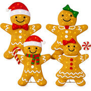 4pc Gingerbread Man Family 4ft Pre-lit Christmas Yard Decor