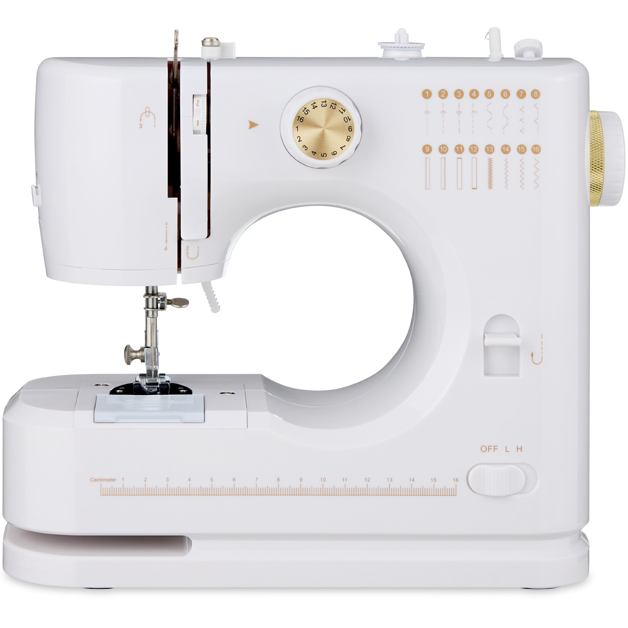 55-Piece Sewing Machine Kit for Beginners w/ 16 Stitch Patterns