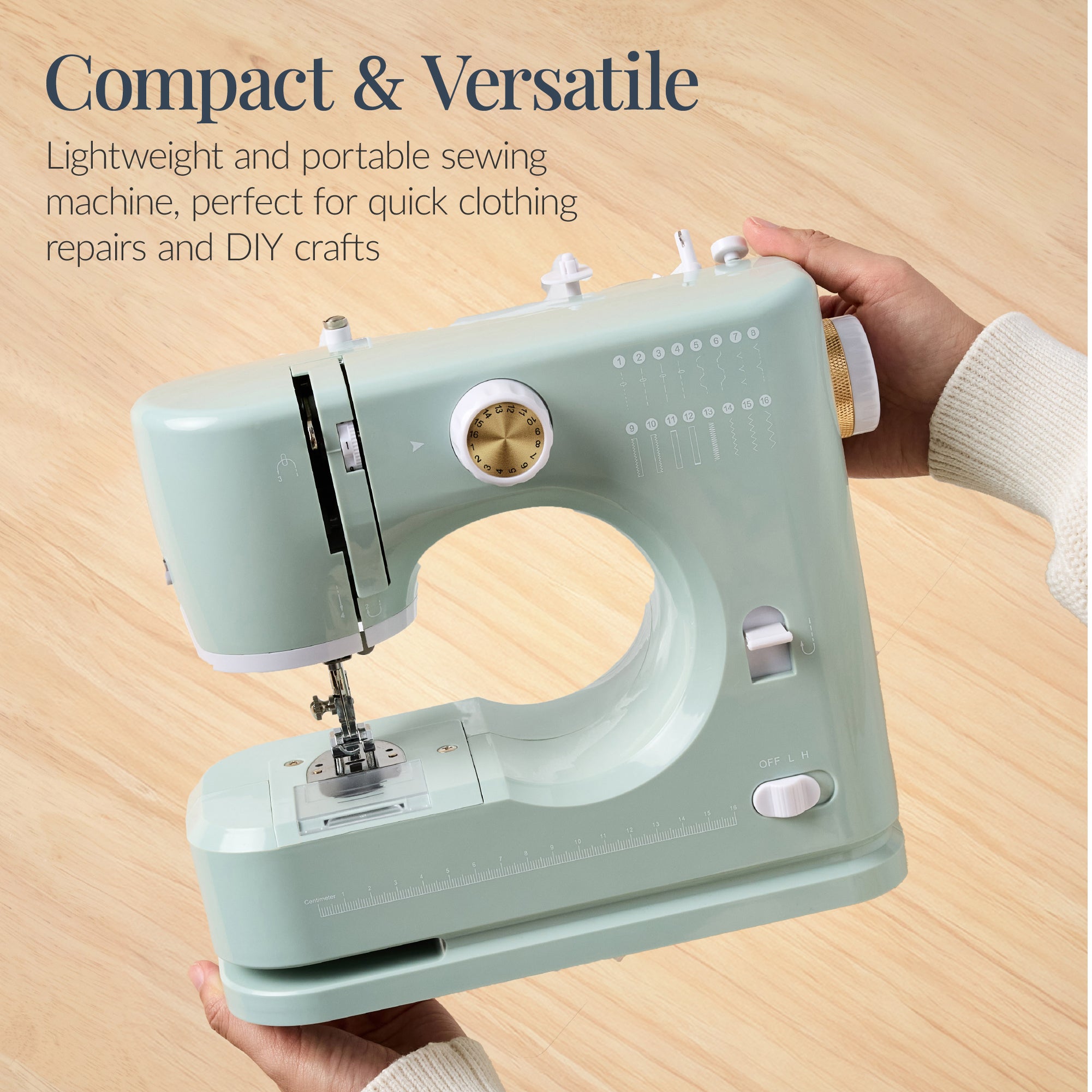 55-Piece Sewing Machine Kit for Beginners w/ 16 Stitch Patterns
