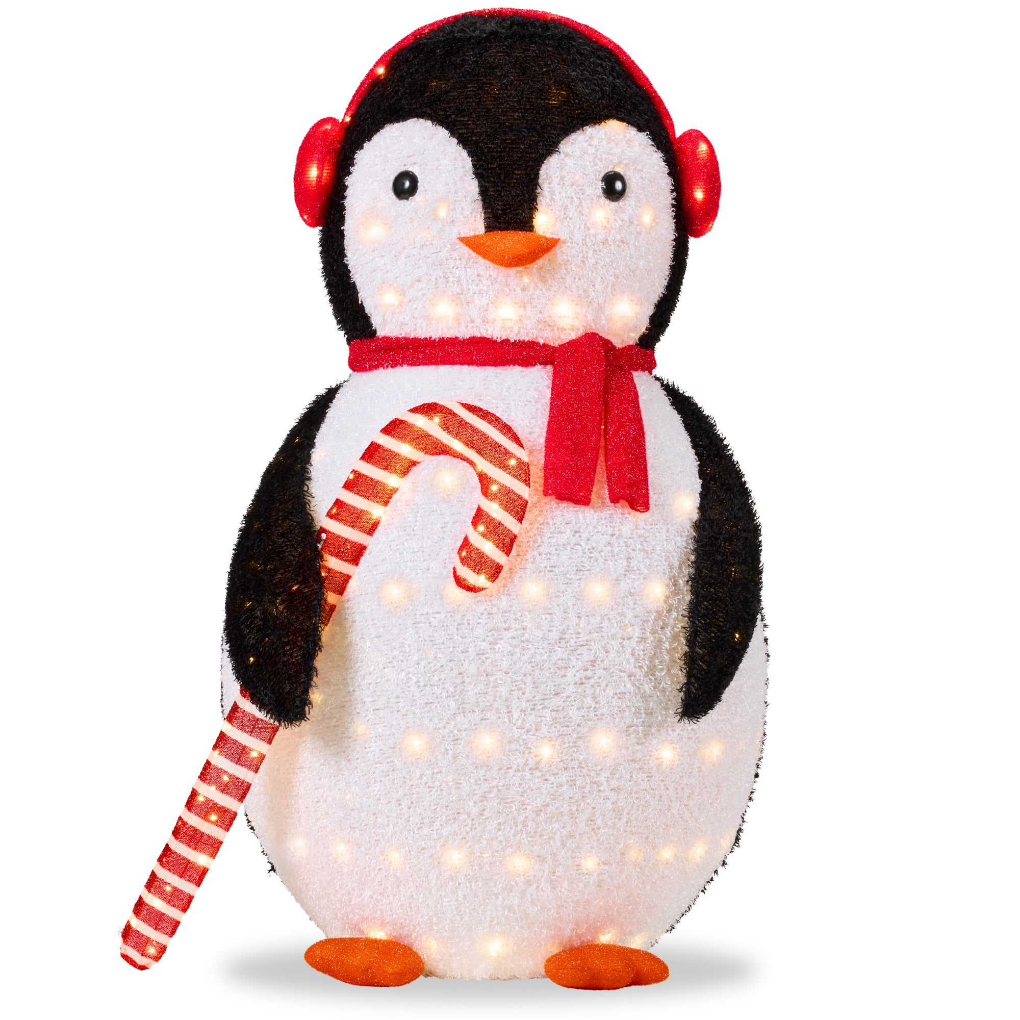 Lighted Pop-Up Penguin Outdoor Christmas Decoration w/ LED Lights