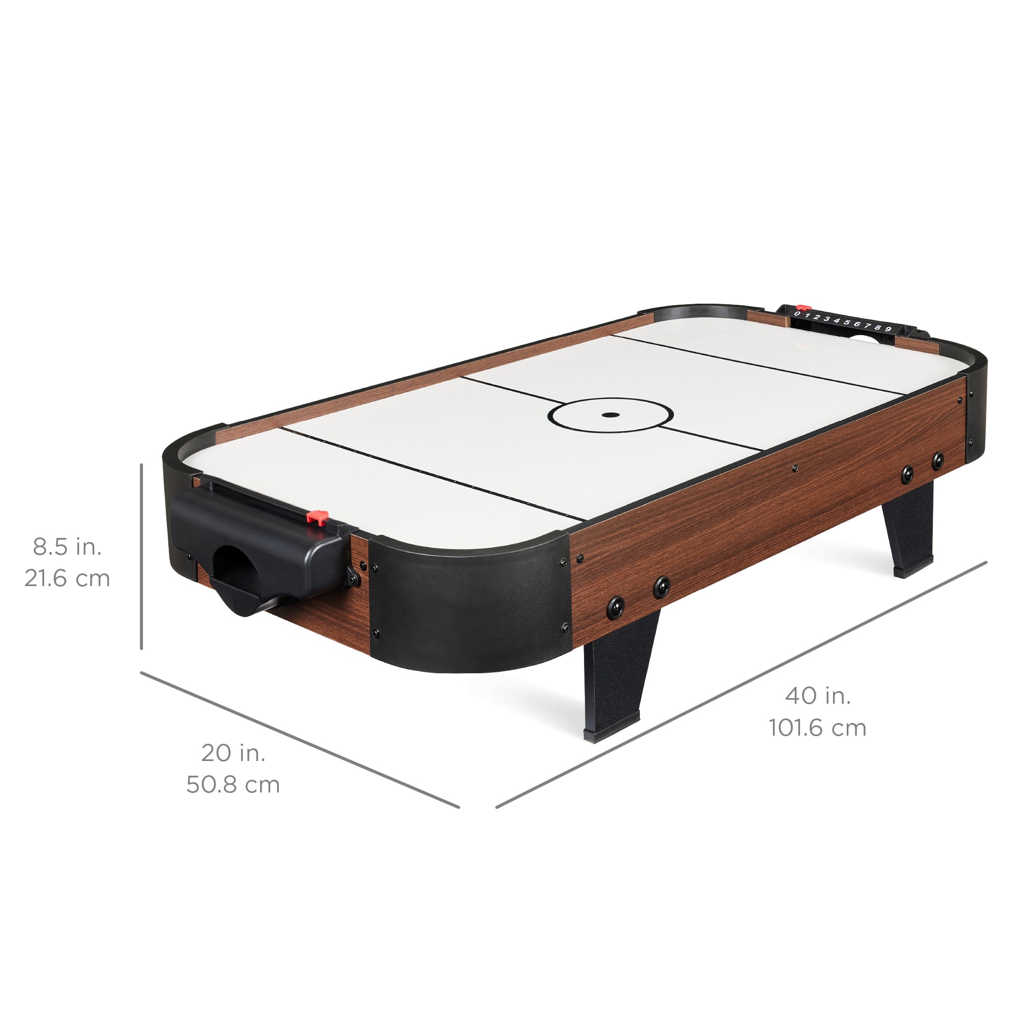 Tabletop Air Hockey Arcade Game Table w/ 2 Pucks, 2 Strikers - 40in