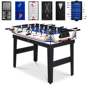 10-in-1 Combo Game Table Set w/ Pool, Foosball, Ping Pong, Chess - 2x4ft