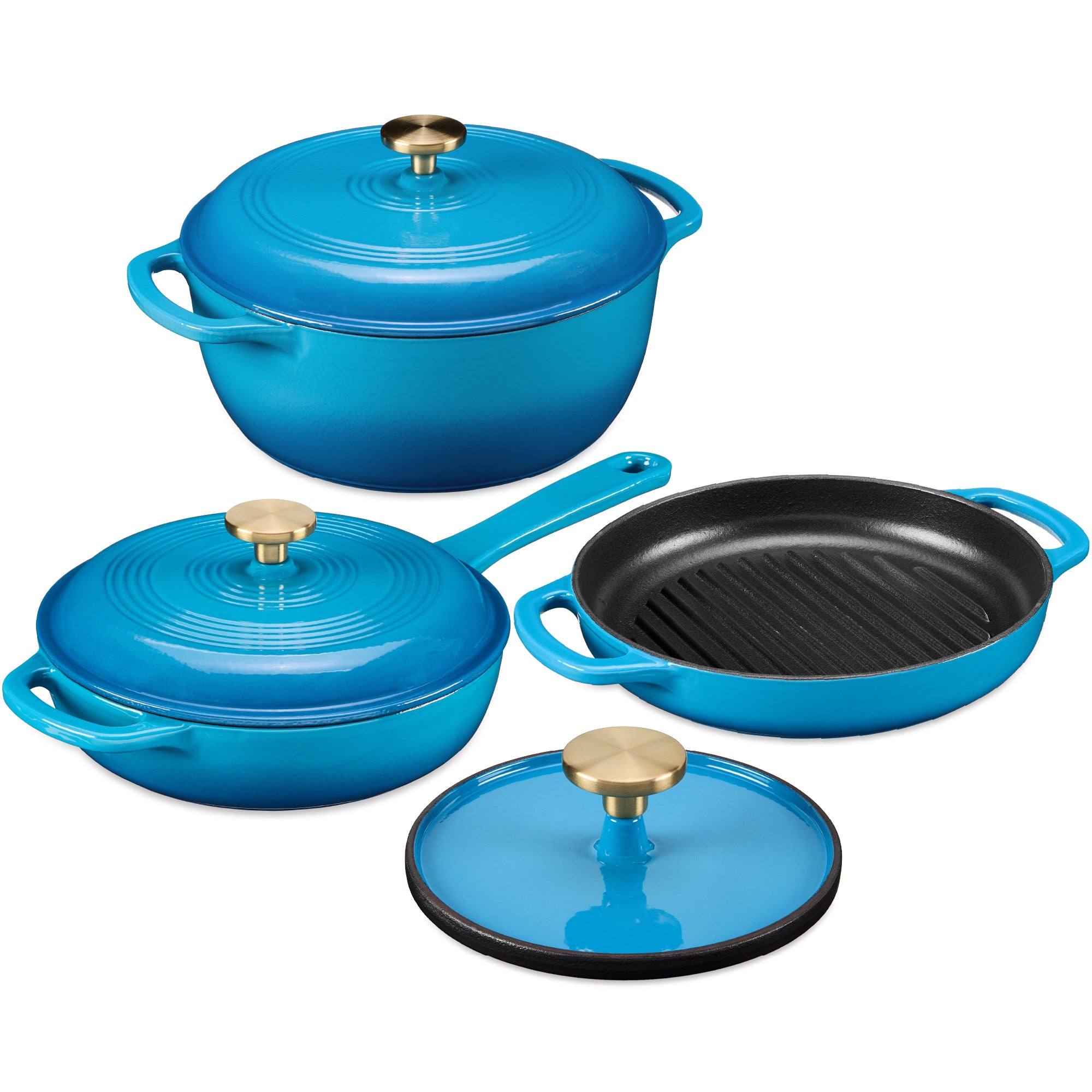 Best Choice Products Enameled Cast Iron Cookware - Thumbnail 3