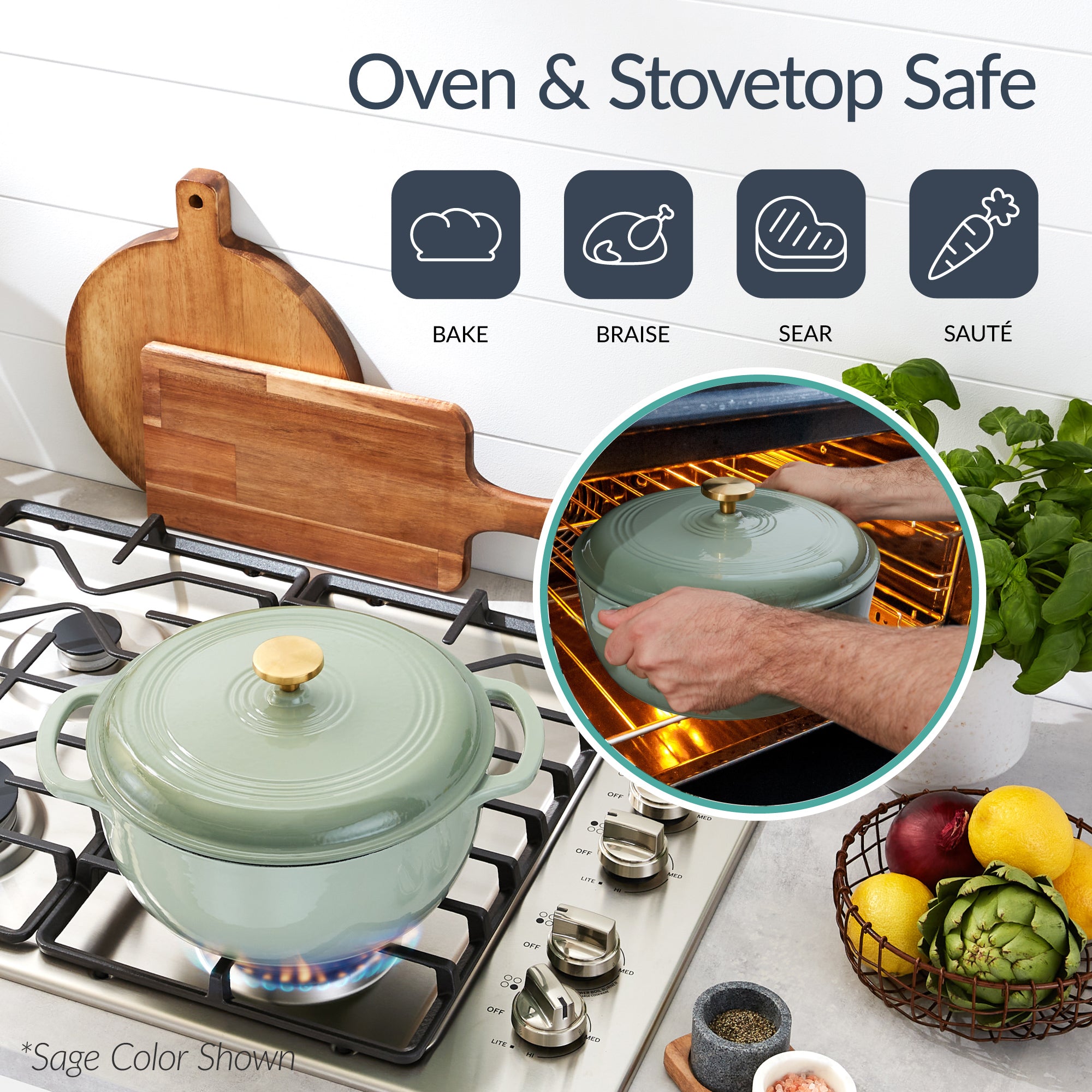 Best Choice Products Enameled Cast Iron Cookware