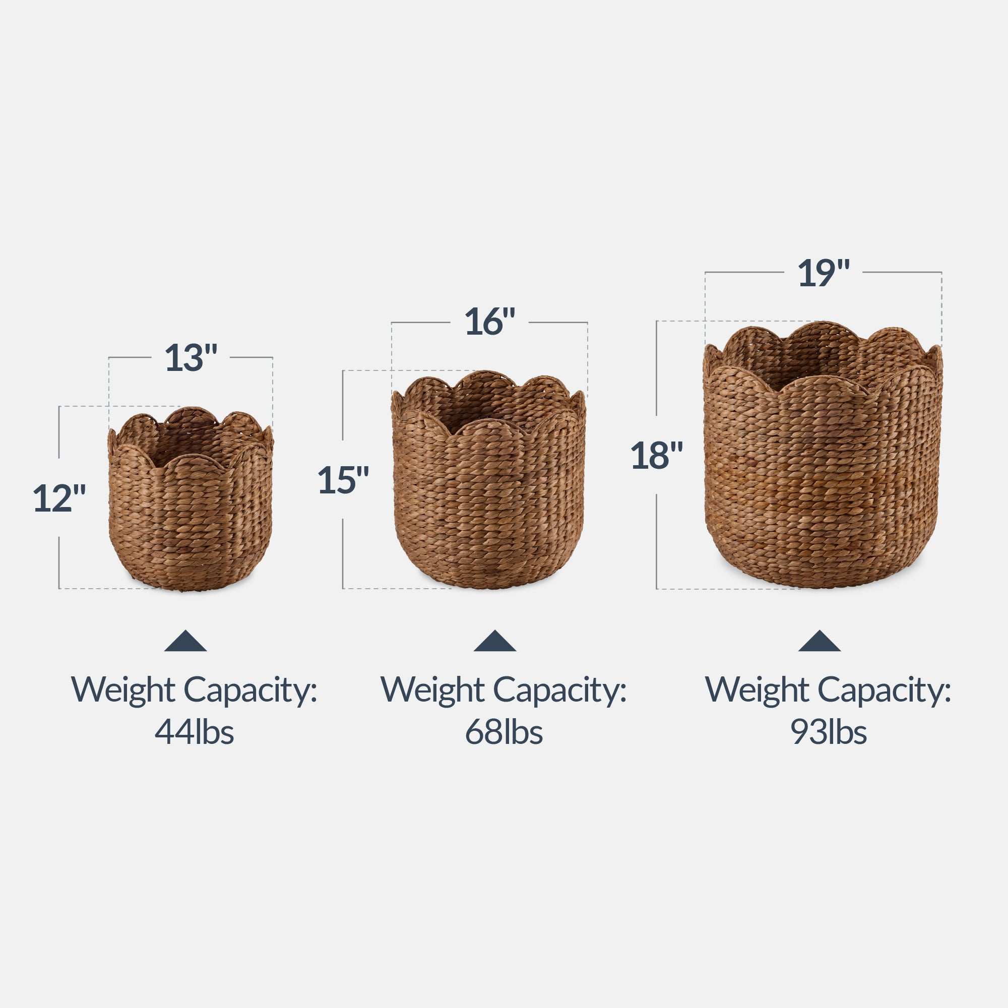 Best Choice Products Water Hyacinth Baskets - Thumbnail 2