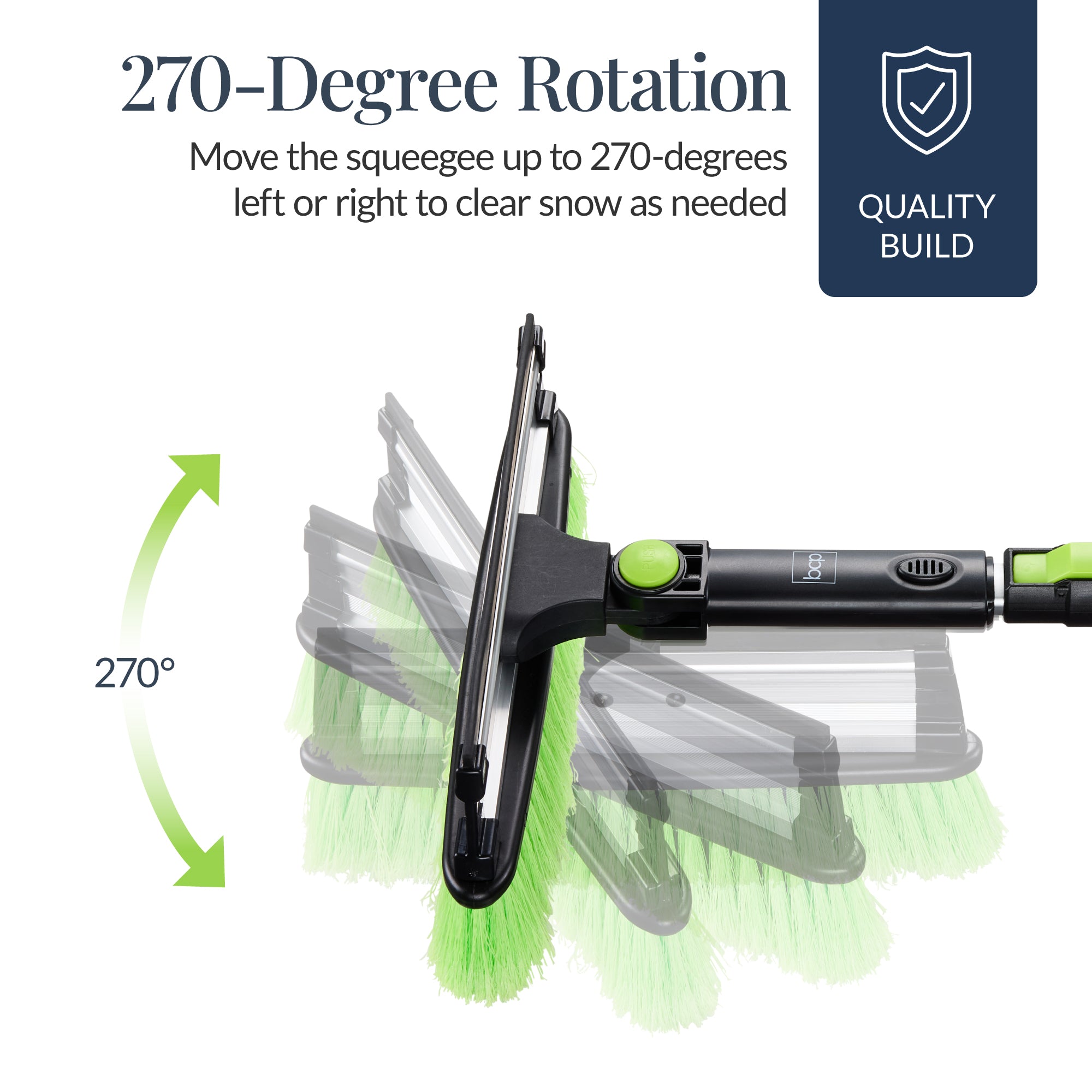 39" Extendable Snow Brush with Squeegee and Ice Scraper