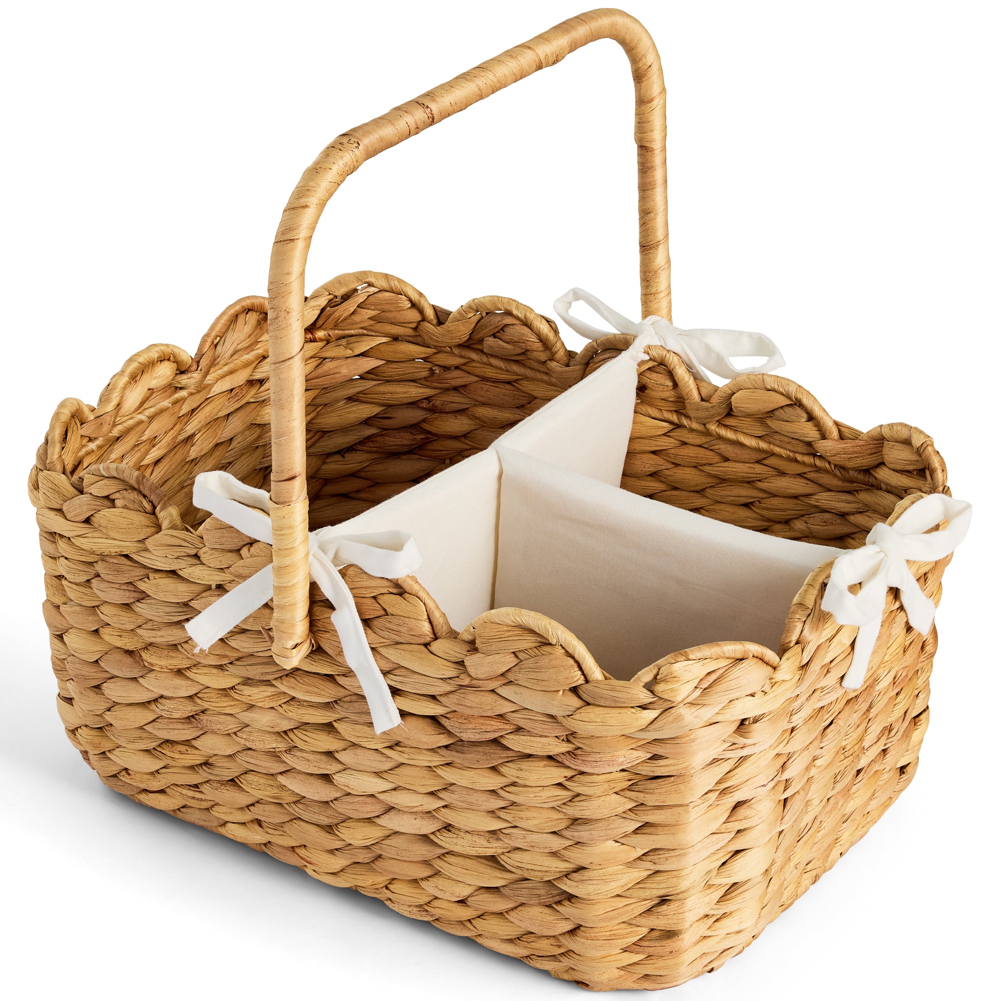 Diaper Caddy Organizer for Baby w/ Removable Divider & Handles