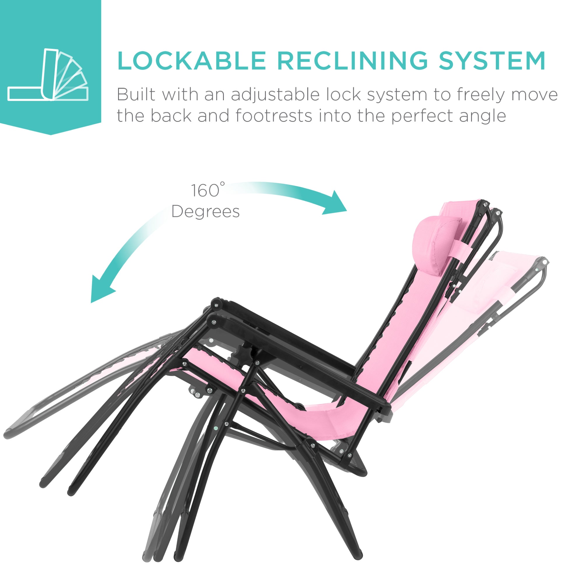 30" Wide Folding Zero Gravity Patio Lounge Chair w/Adjustable Canopy Shade