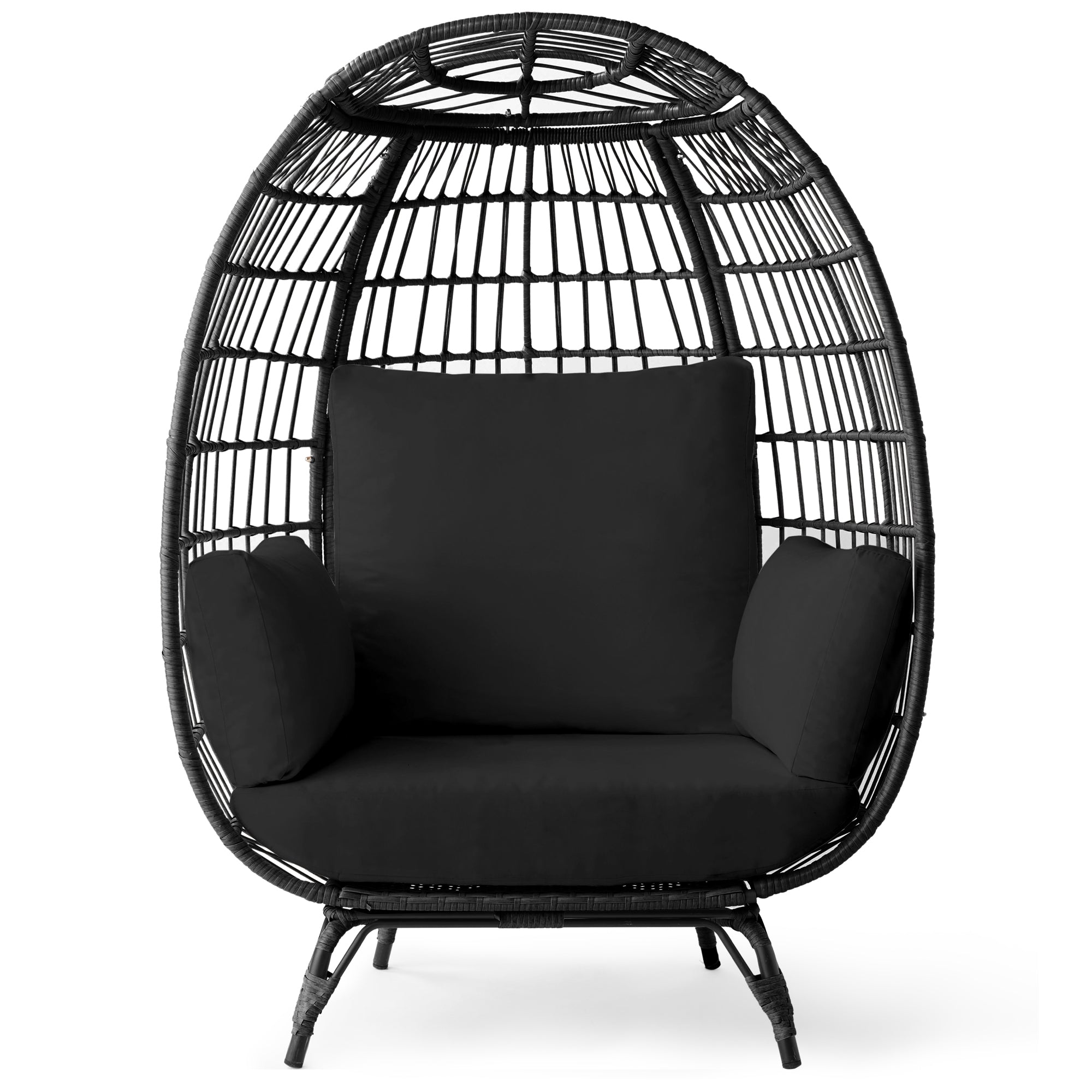 Wicker Egg Chair Oversized Indoor Outdoor Patio Lounger