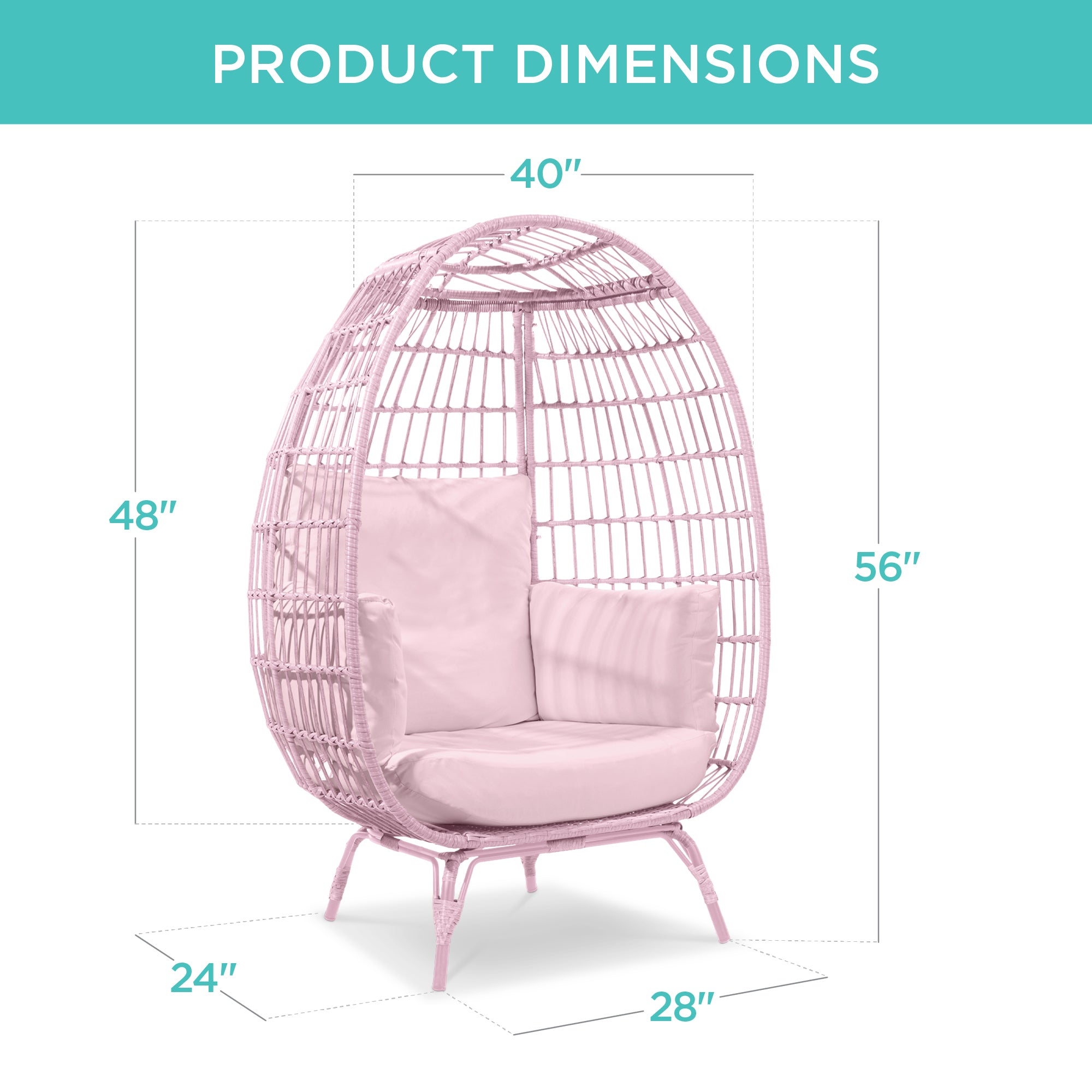 Wicker Egg Chair Oversized Indoor Outdoor Patio Lounger