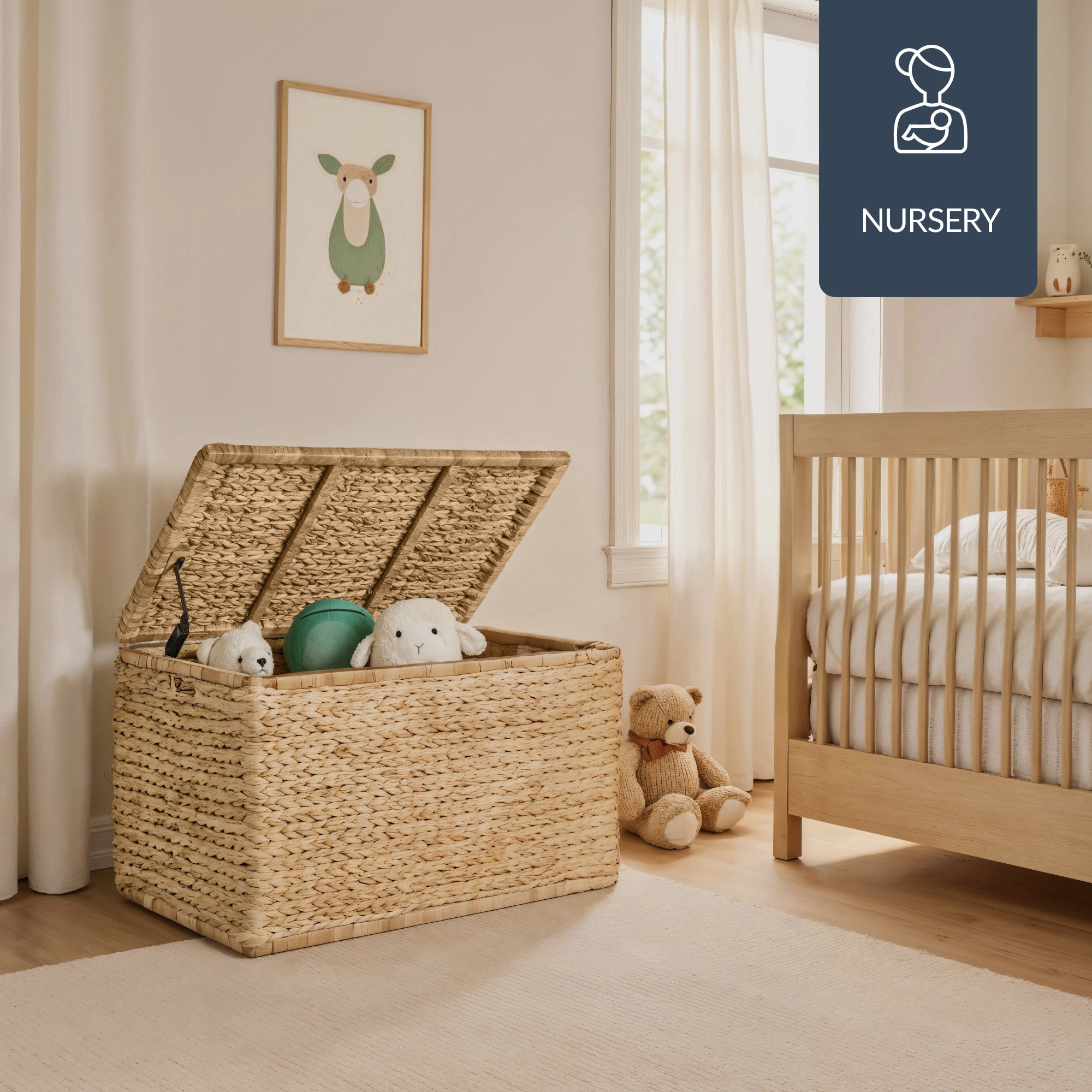 Storage Trunk w/ Lid & Handles, Storage Bench, Toy Chest