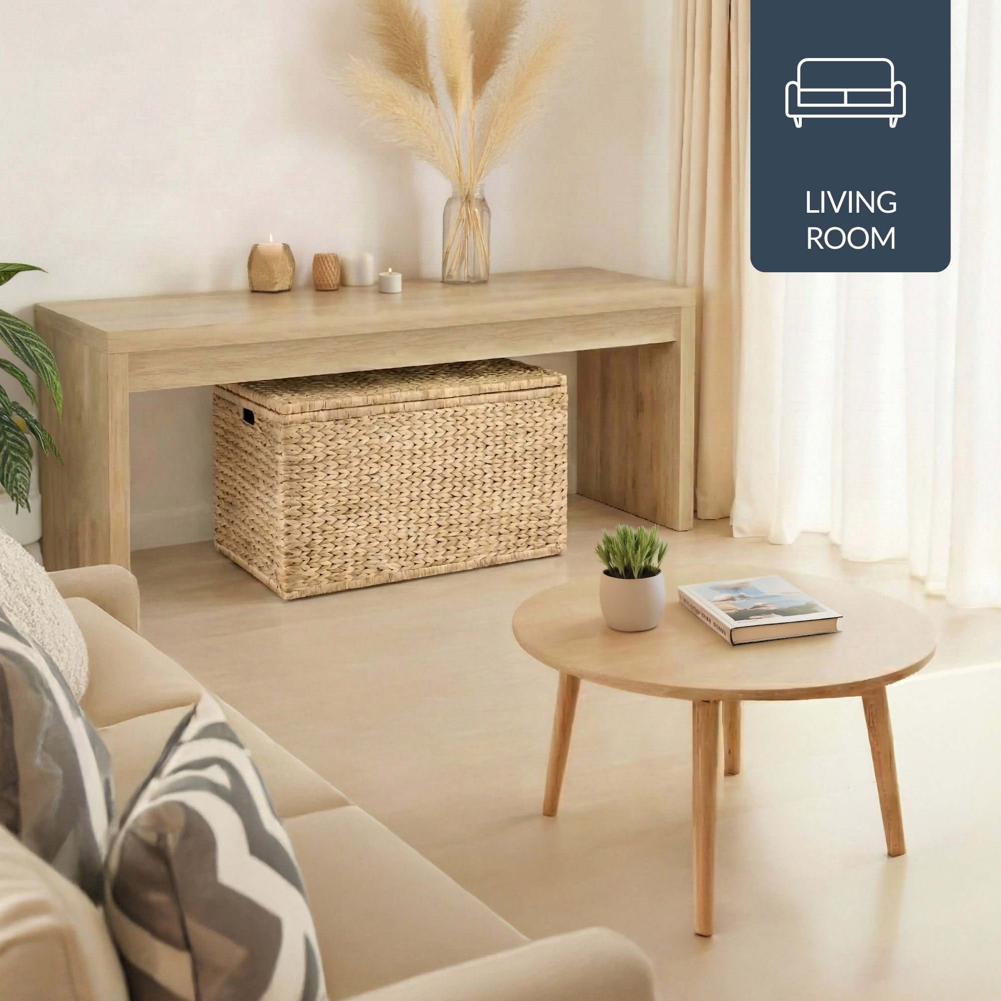 Storage Trunk w/ Lid & Handles, Storage Bench, Toy Chest