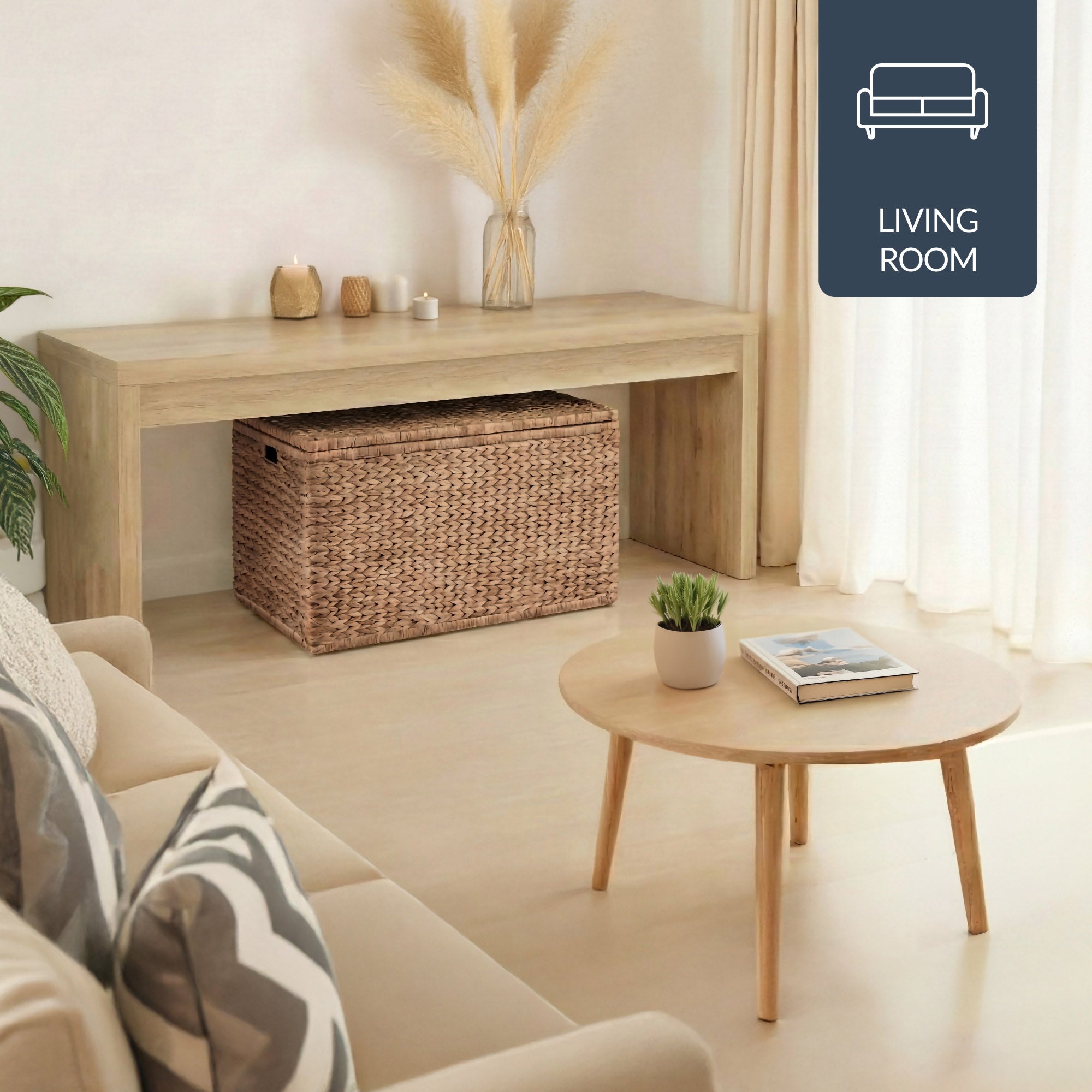 Storage Trunk w/ Lid & Handles, Storage Bench, Toy Chest